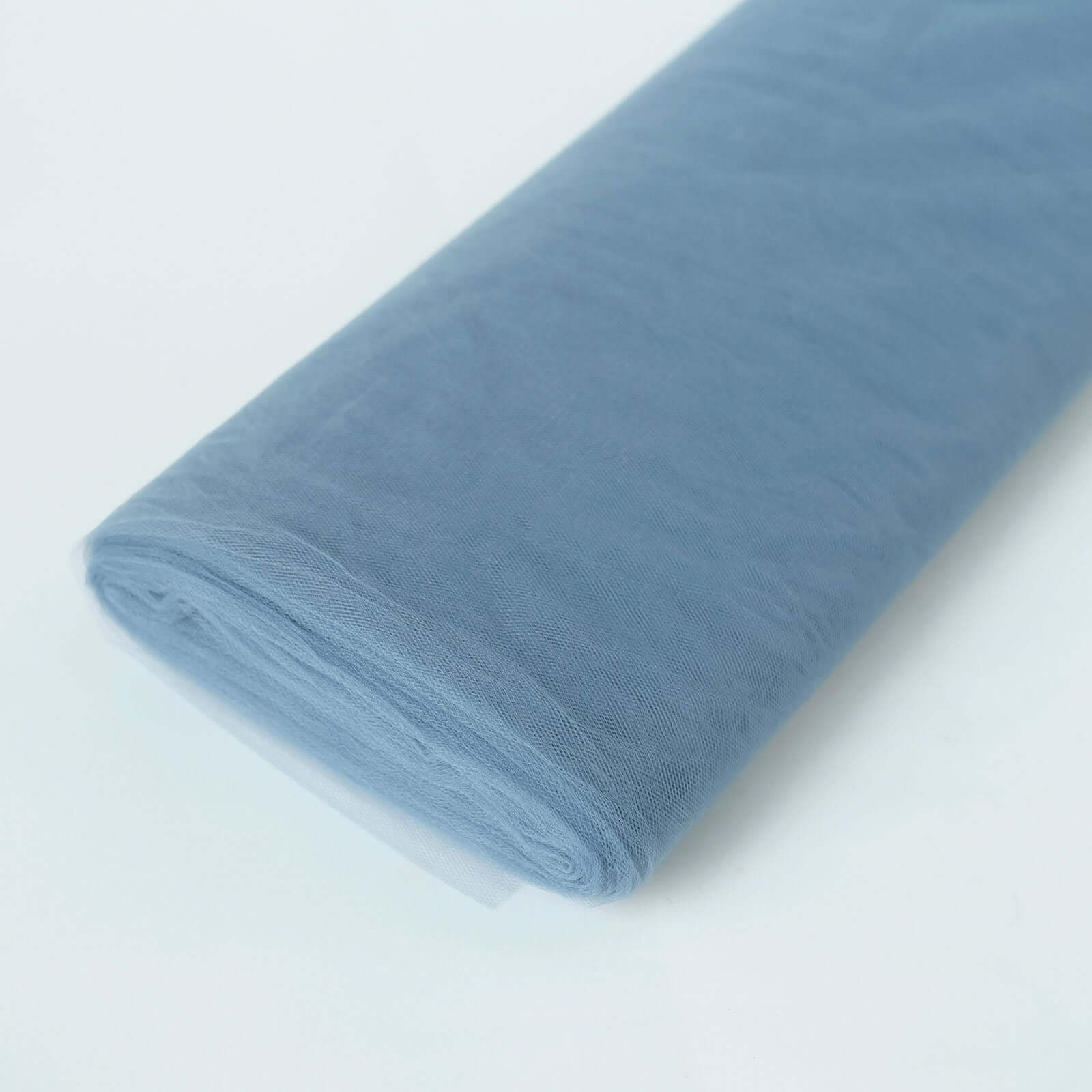 Dusty Blue Tulle Fabric Bolt, DIY Crafts Sheer Fabric Roll 54"x40 Yards - Image 3