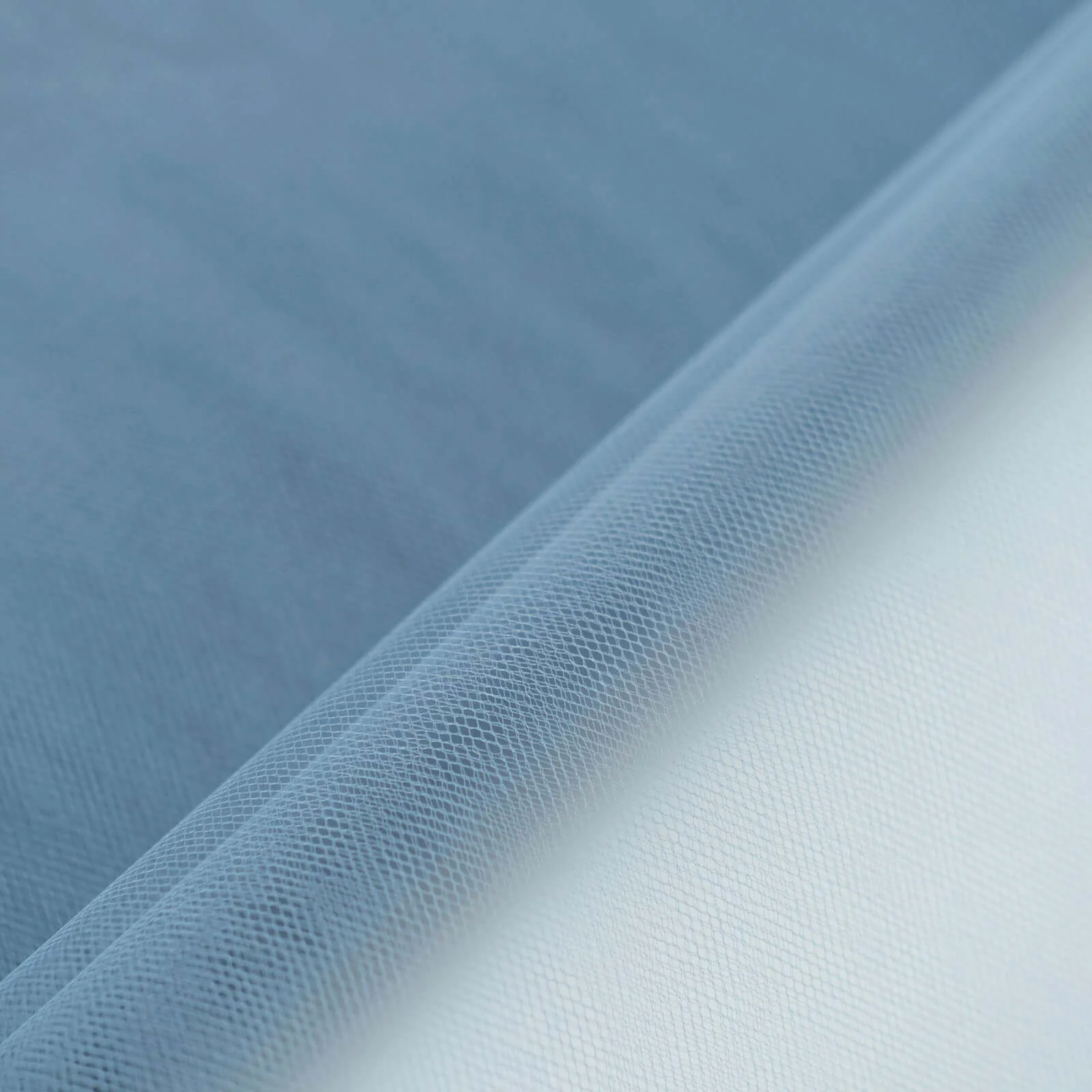 Dusty Blue Tulle Fabric Bolt, DIY Crafts Sheer Fabric Roll 54"x40 Yards - Image 6