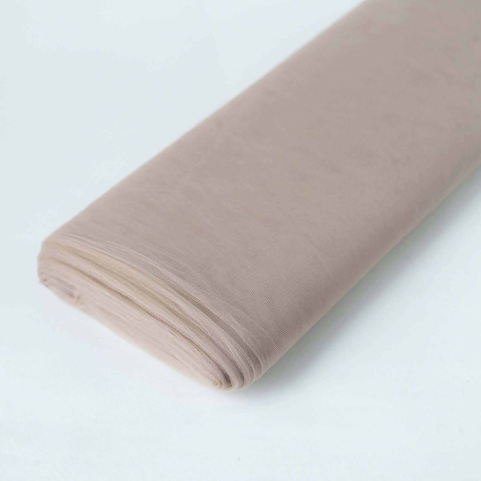 Taupe Tulle Fabric Bolt, DIY Crafts Sheer Fabric Roll 54"x40 Yards - Image 3