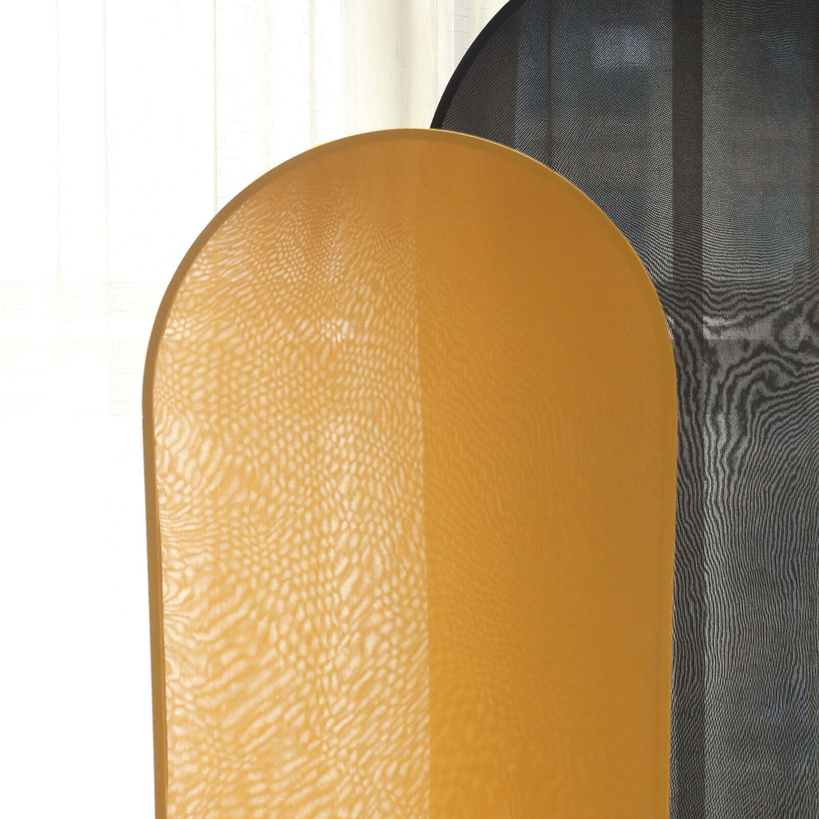 Matte Gold Spandex Fitted Wedding Arch Cover For Round Top Chiara Backdrop Stand 5ft - Image 10