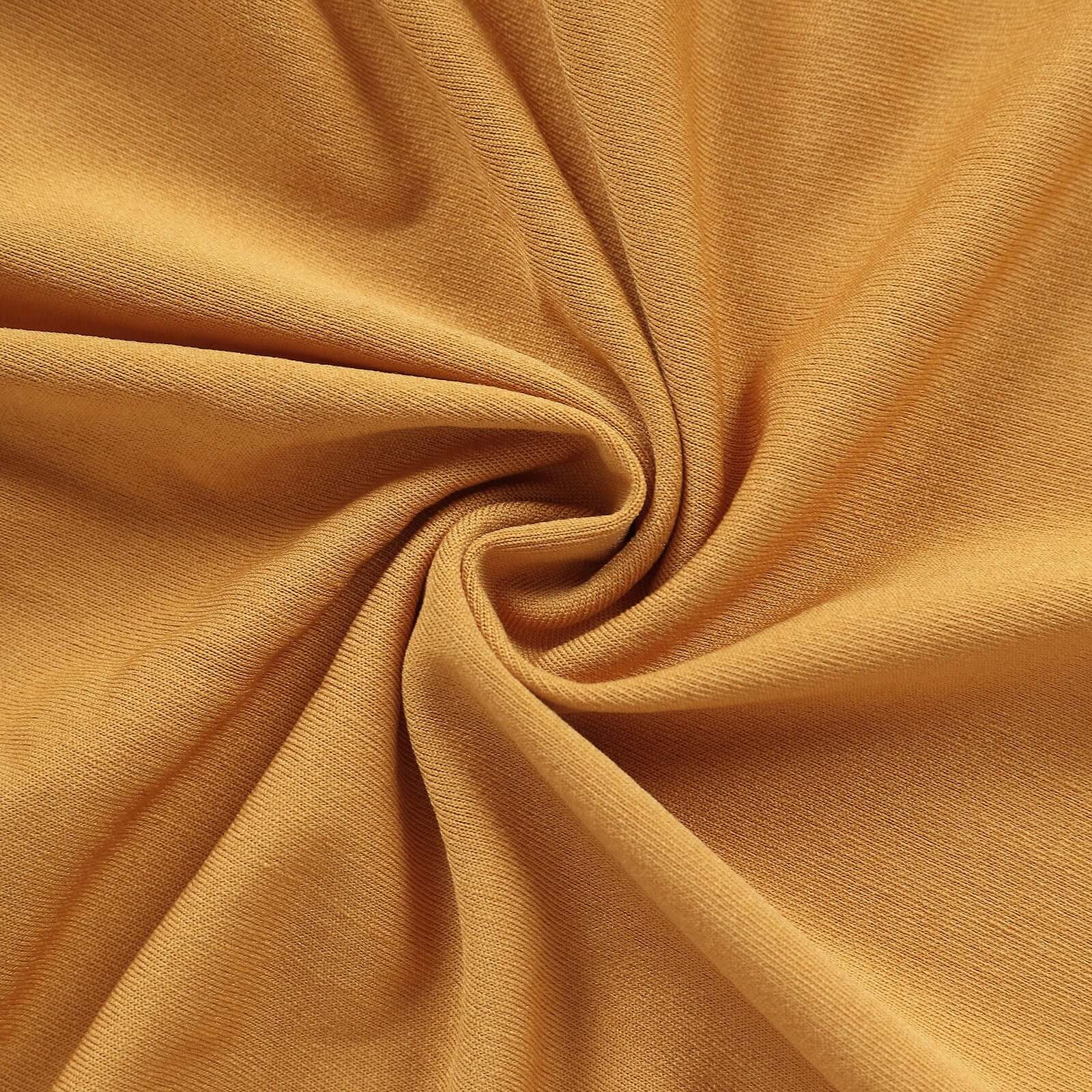 Matte Gold Spandex Fitted Wedding Arch Cover For Round Top Chiara Backdrop Stand 5ft - Image 13