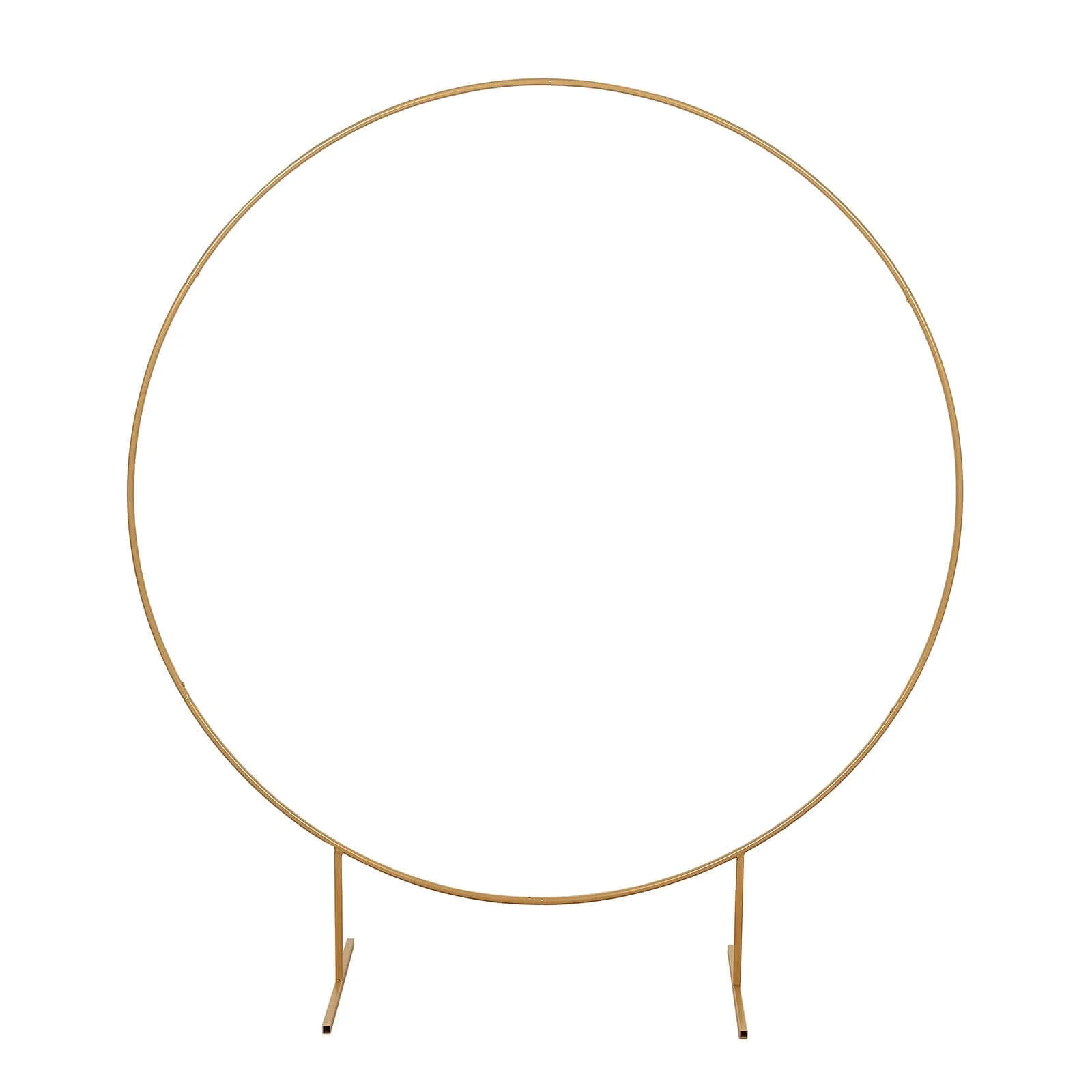 Gold Metal Floral Balloon Garland Hoop, Round Backdrop Frame, Circle Wedding Arch 6.5ft - Image 6