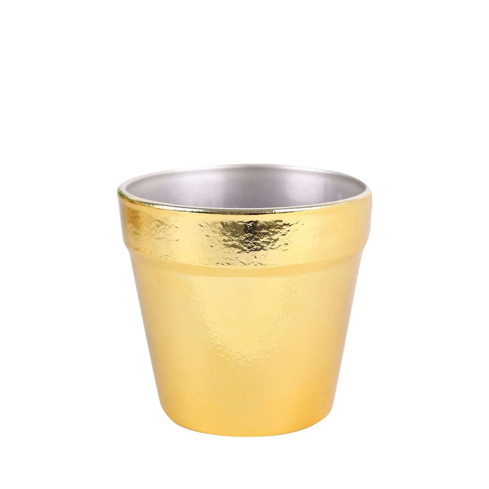 6 Pack Gold Plastic Party Favor Bucket-Containers, Mini Succulent Nursery Planters, Flower Pot Crafts 3" - Image 7