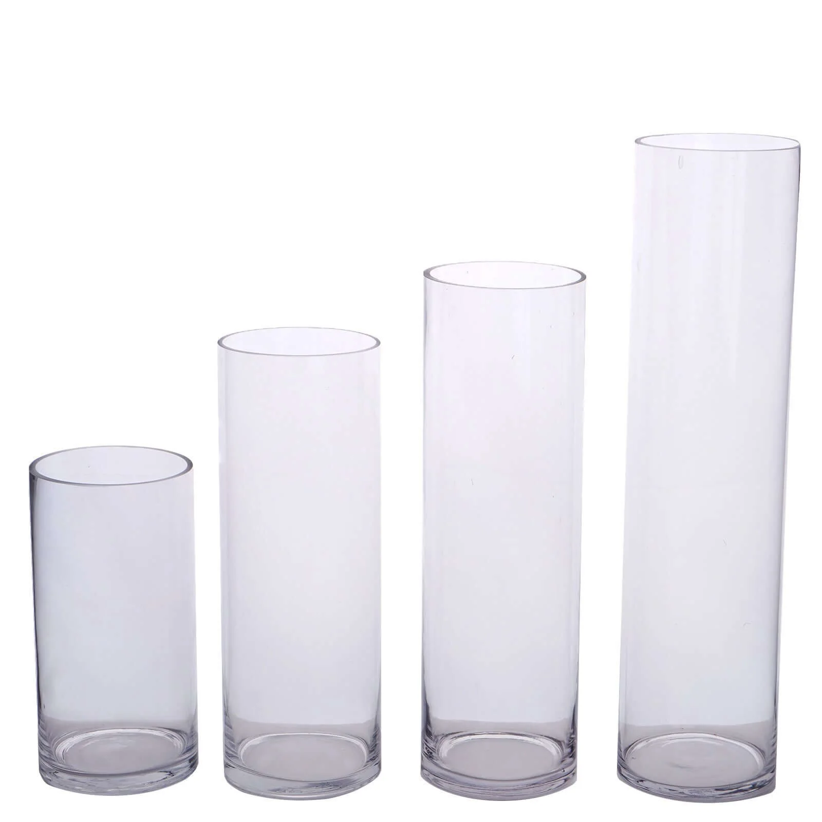 6-Pack Glass Flower Vases Heavy Duty Cylinder Design 16" Clear - Durable Centerpieces for Events - Image 9