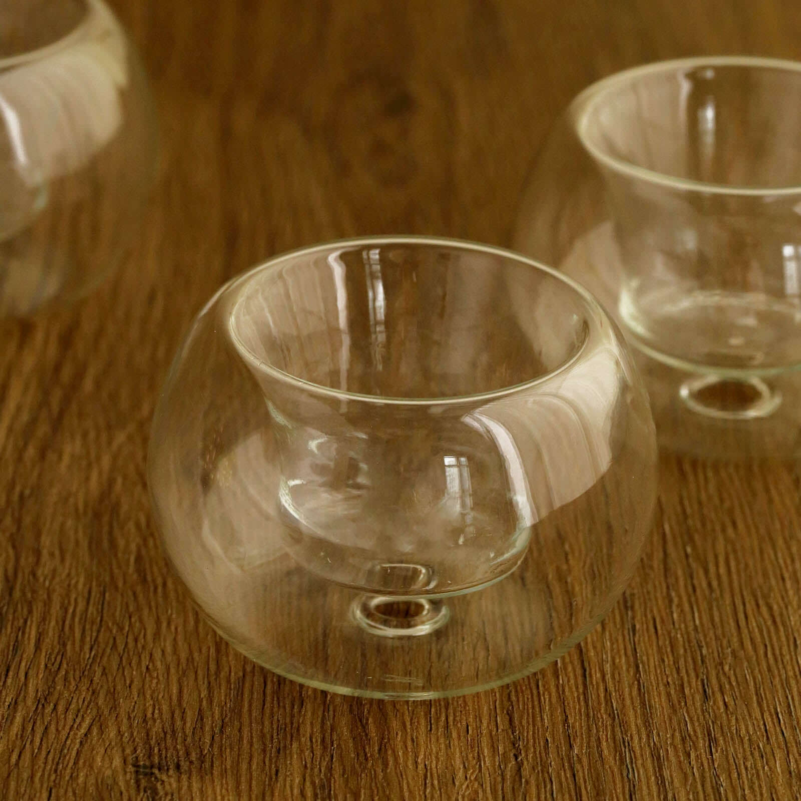 6-Pack Glass Tealight Candle Holders 3" Crystal Clear Globe Design - Votive Candle Holders for Events - Image 7
