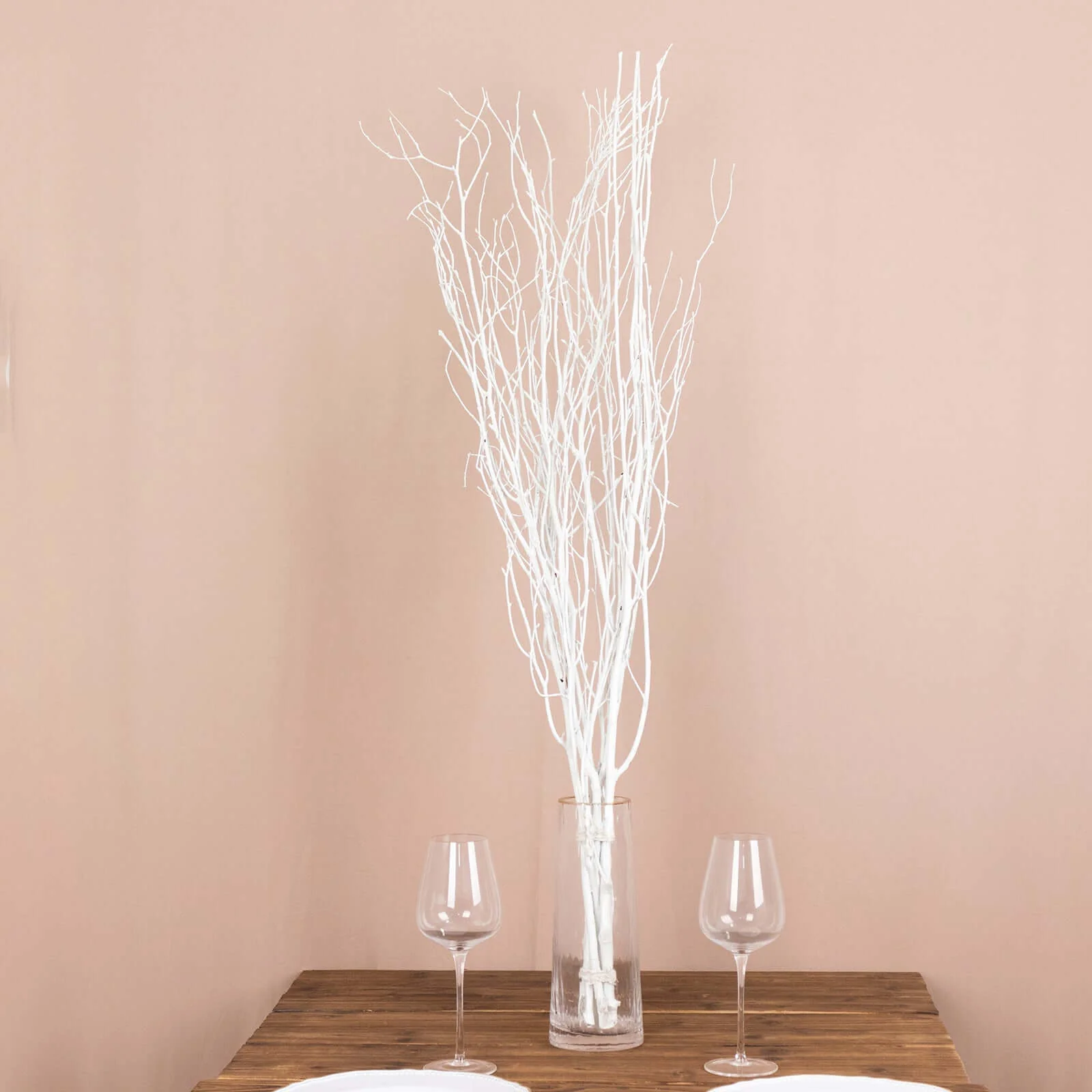 6-Pack Birch Tree Branches 46" White - Rustic Extra Long Decorative Dried Willow Twigs Sticks for DIY Crafts Vases & Displays - Image 6