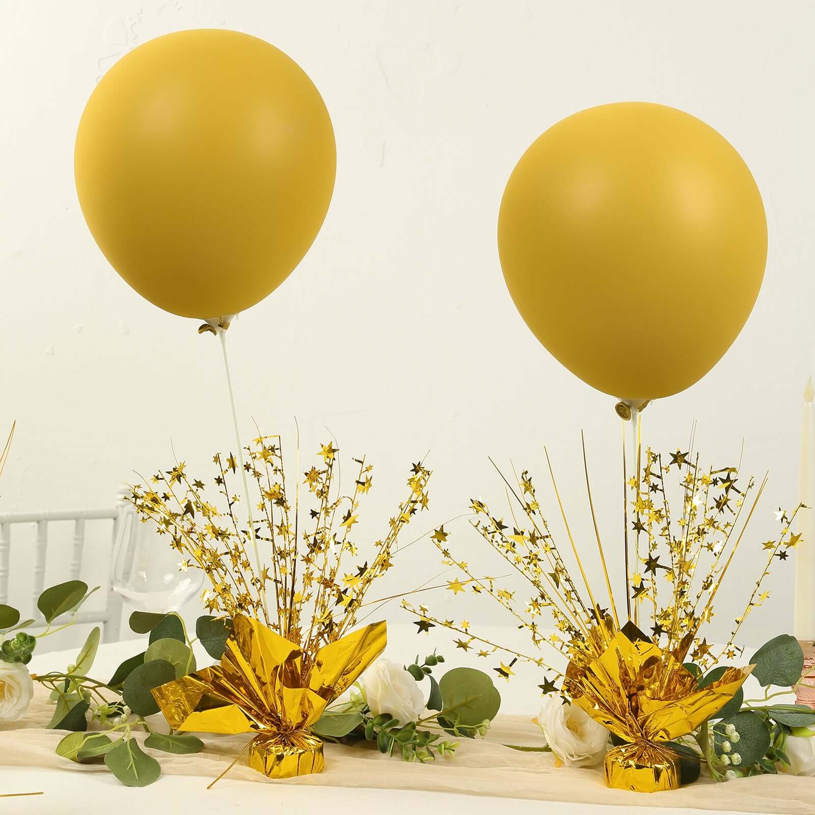 6-Pack Metallic Gold Star Foil Spray Centerpiece Table Decorations 13", Free-Standing Gleam 'N Burst Party Accessories - Eye-Catching Design - Image 6