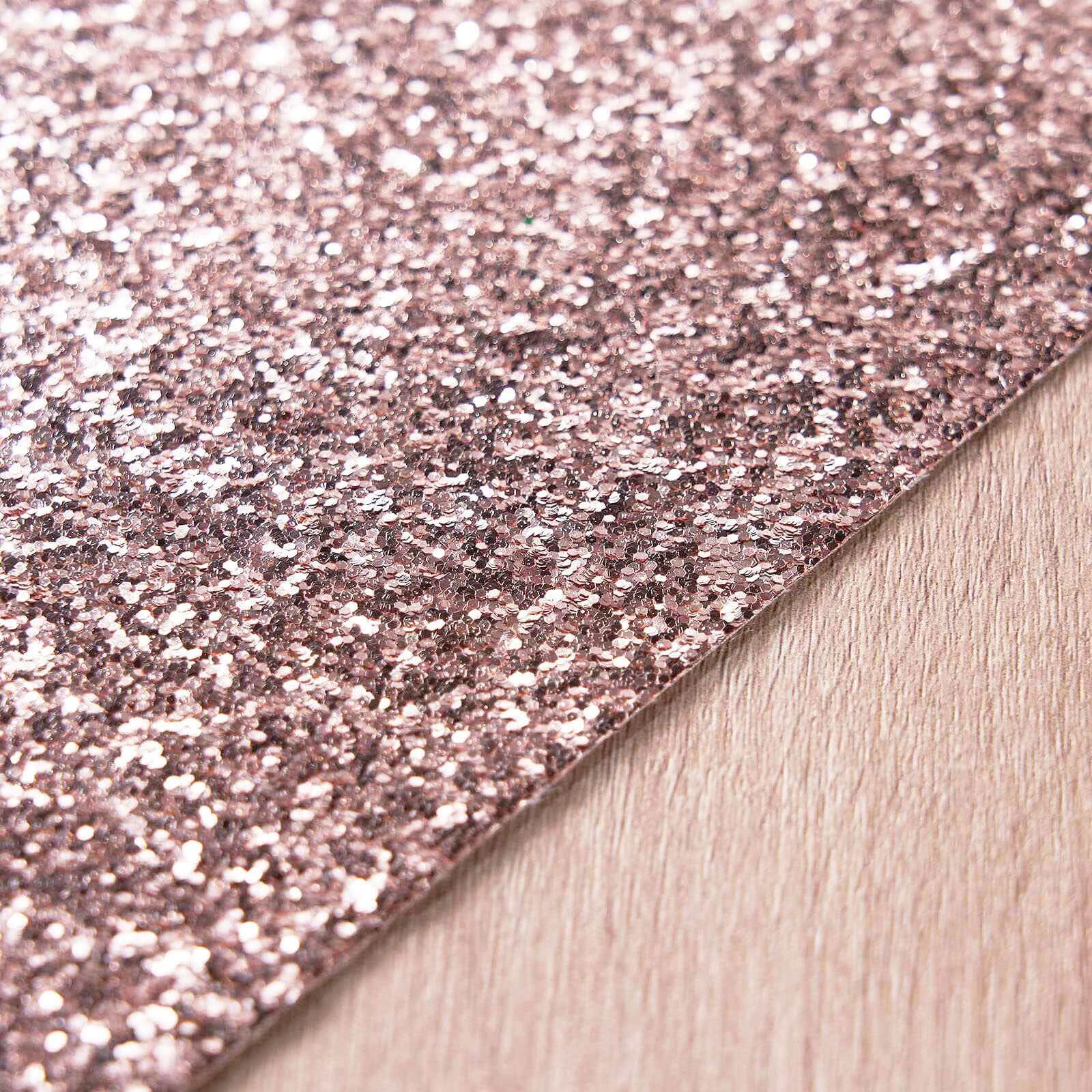 6-Pack Placemats 12"x18" Rectangle Glitter Design Rose Gold Sparkle - Non-Slip Decorative Table Mats - Image 11