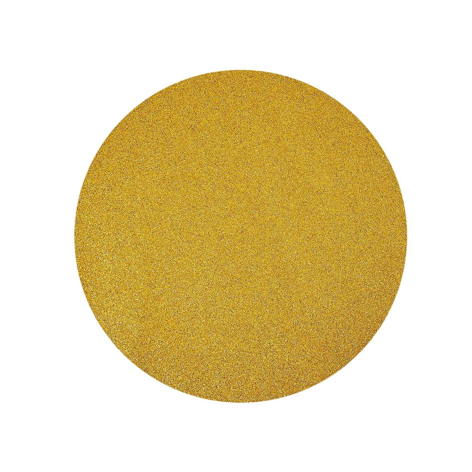 6-Pack Placemats 13" Round Glitter Design Gold Sparkle - Non-Slip Decorative Table Mats for Stylish Dining - Image 8