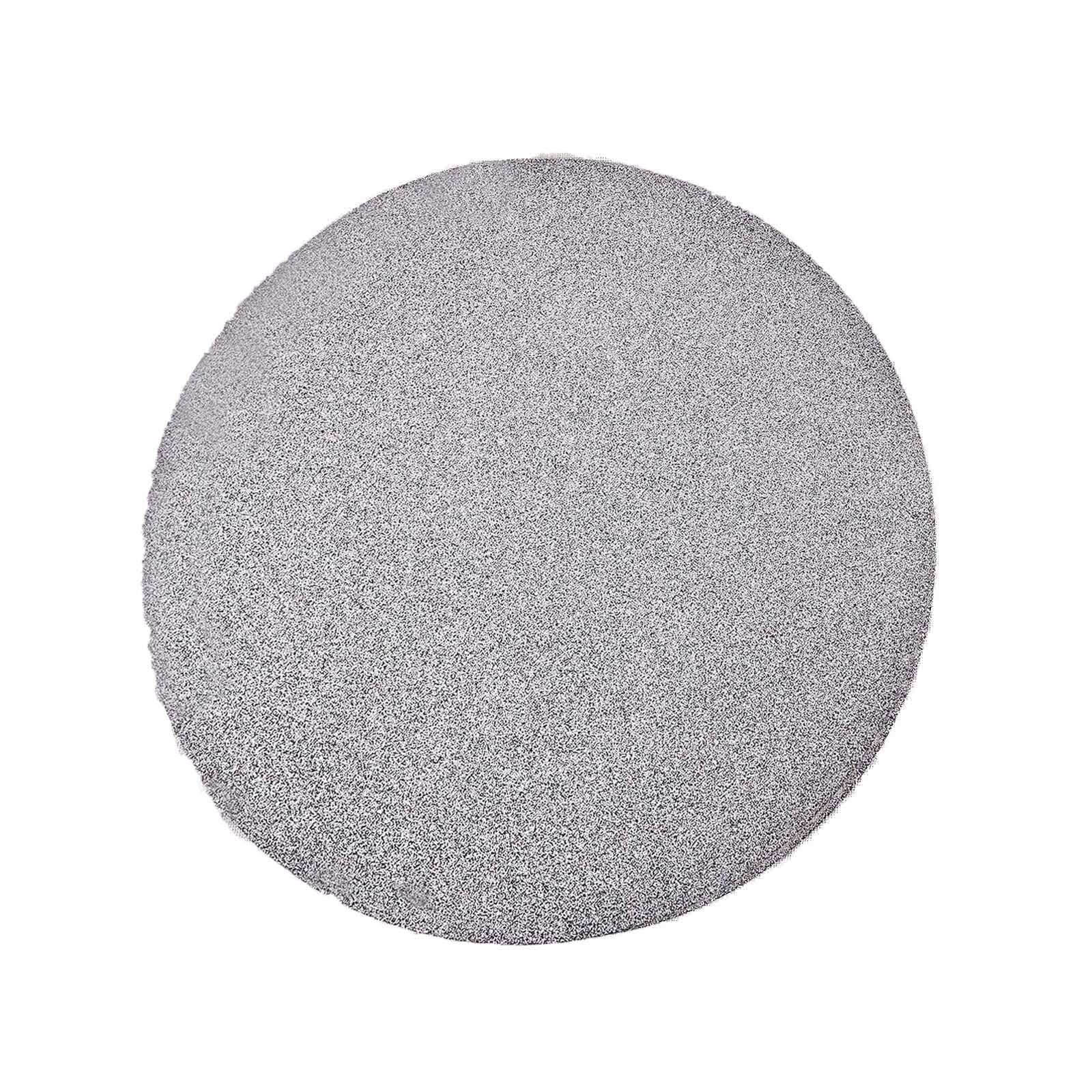6-Pack Placemats 13" Round Glitter Design Silver Sparkle - Non-Slip Decorative Table Mats - Image 7