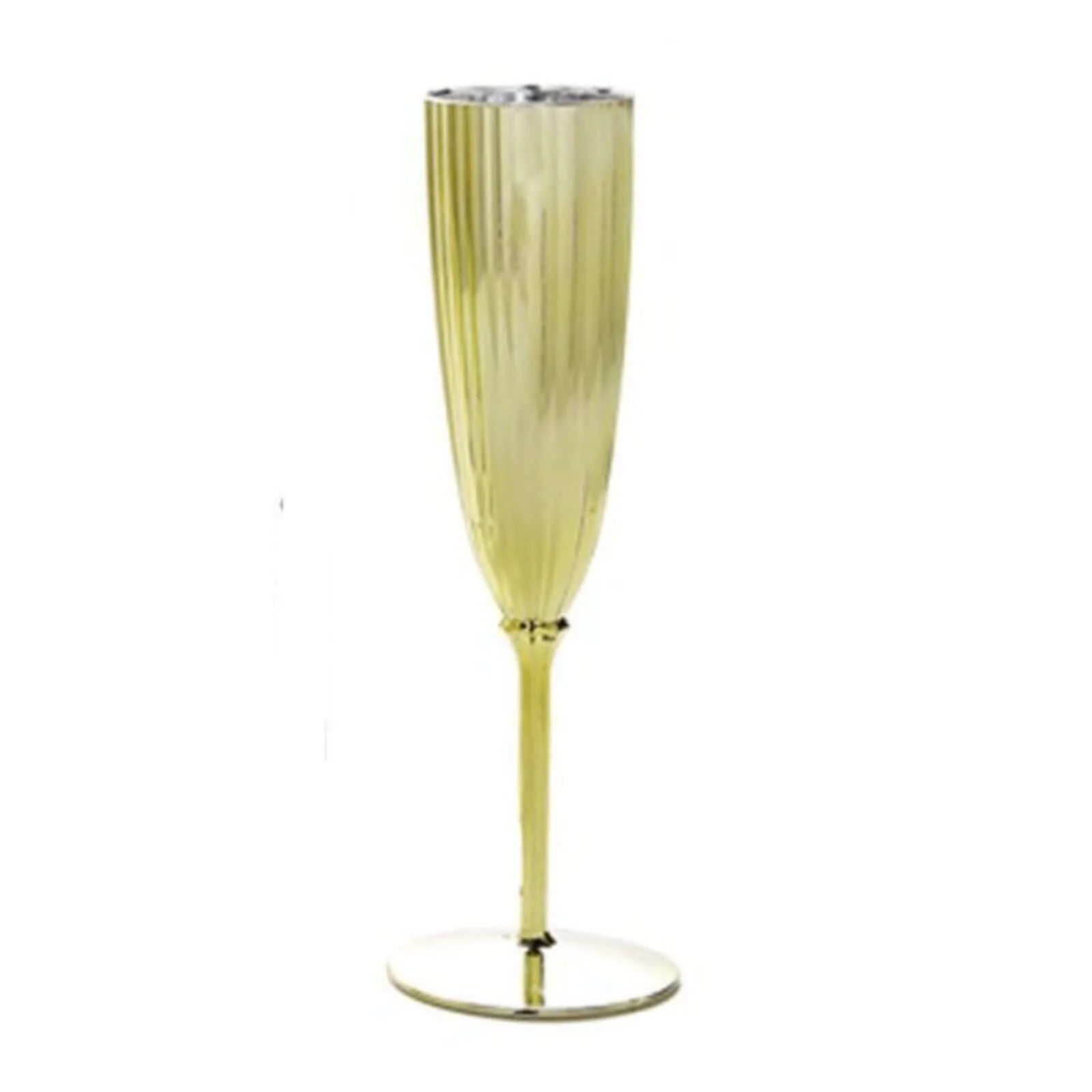 6-Pack Plastic Champagne Flutes 5oz Metallic Gold - Stylish Disposable Champagne Glasses for Cocktail Parties & Receptions - Image 7