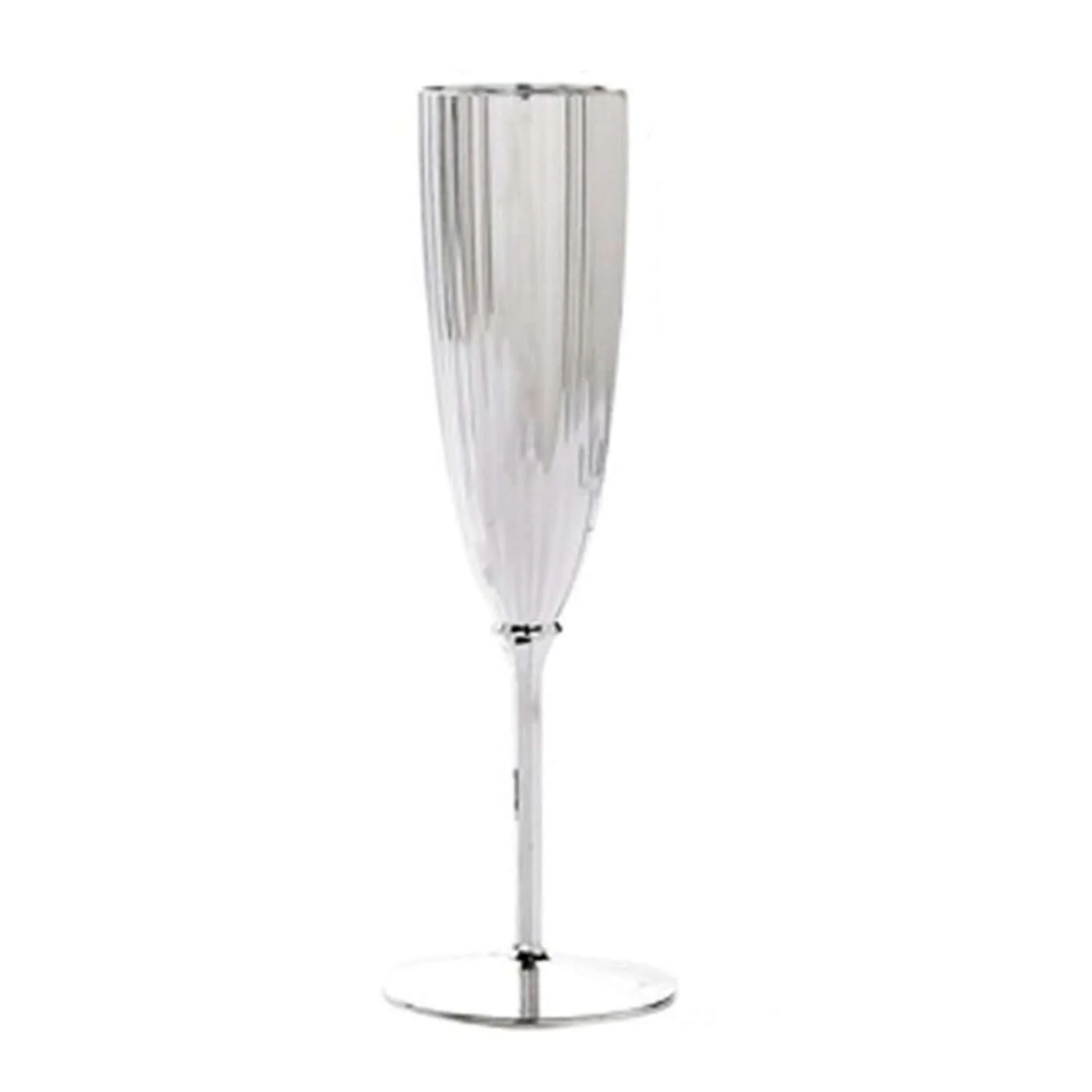 6-Pack Plastic Champagne Flutes 5oz Silver - Stylish Disposable Champagne Glasses for Cocktail Parties & Receptions - Image 13
