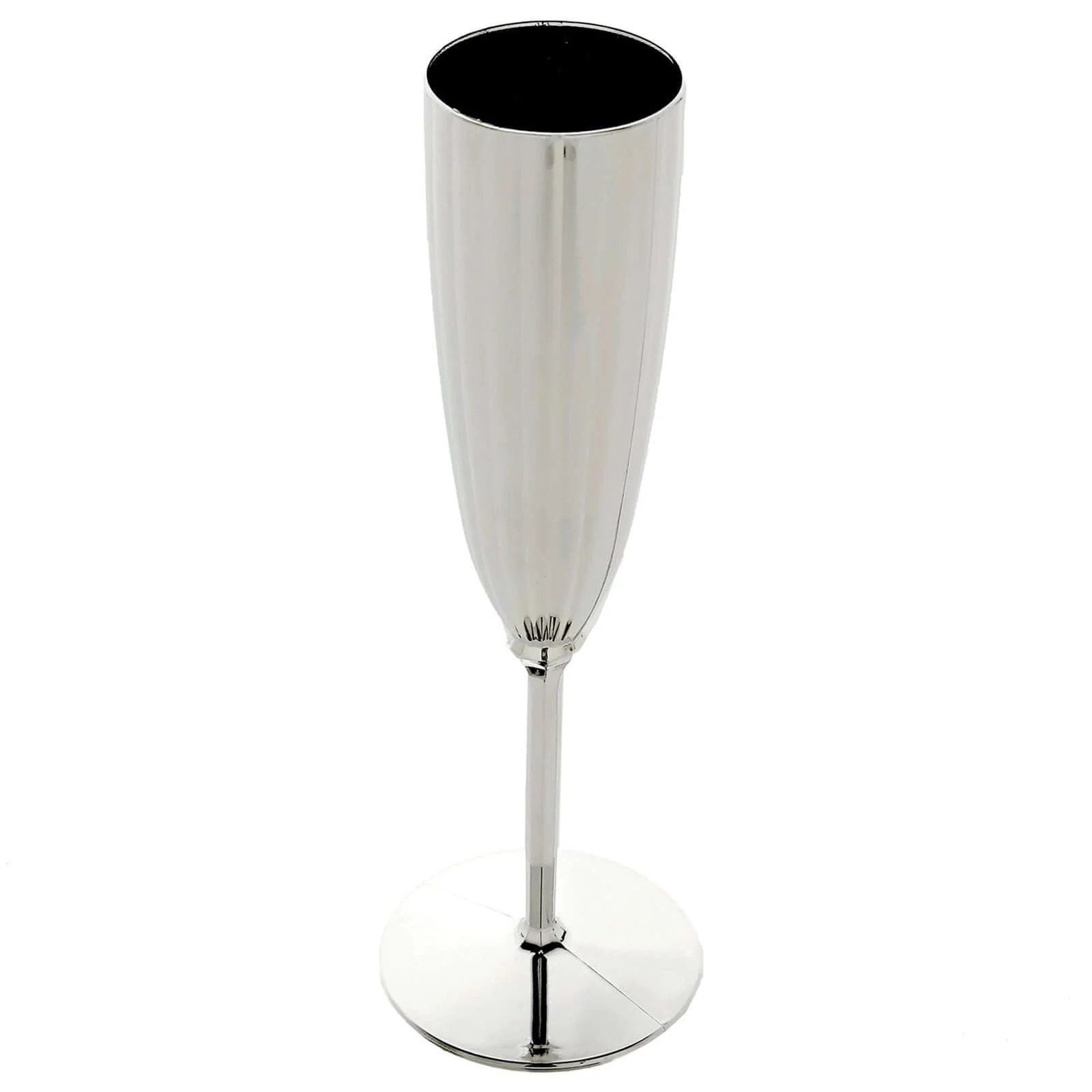 6-Pack Plastic Champagne Flutes 5oz Silver - Stylish Disposable Champagne Glasses for Cocktail Parties & Receptions - Image 14