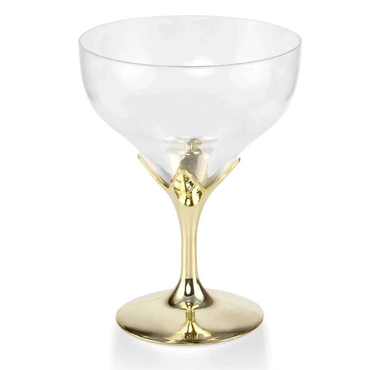 6-Pack Plastic Champagne Glasses 5oz Gold Hard Material - Disposable Wine Goblets with Detachable Cups - Image 7