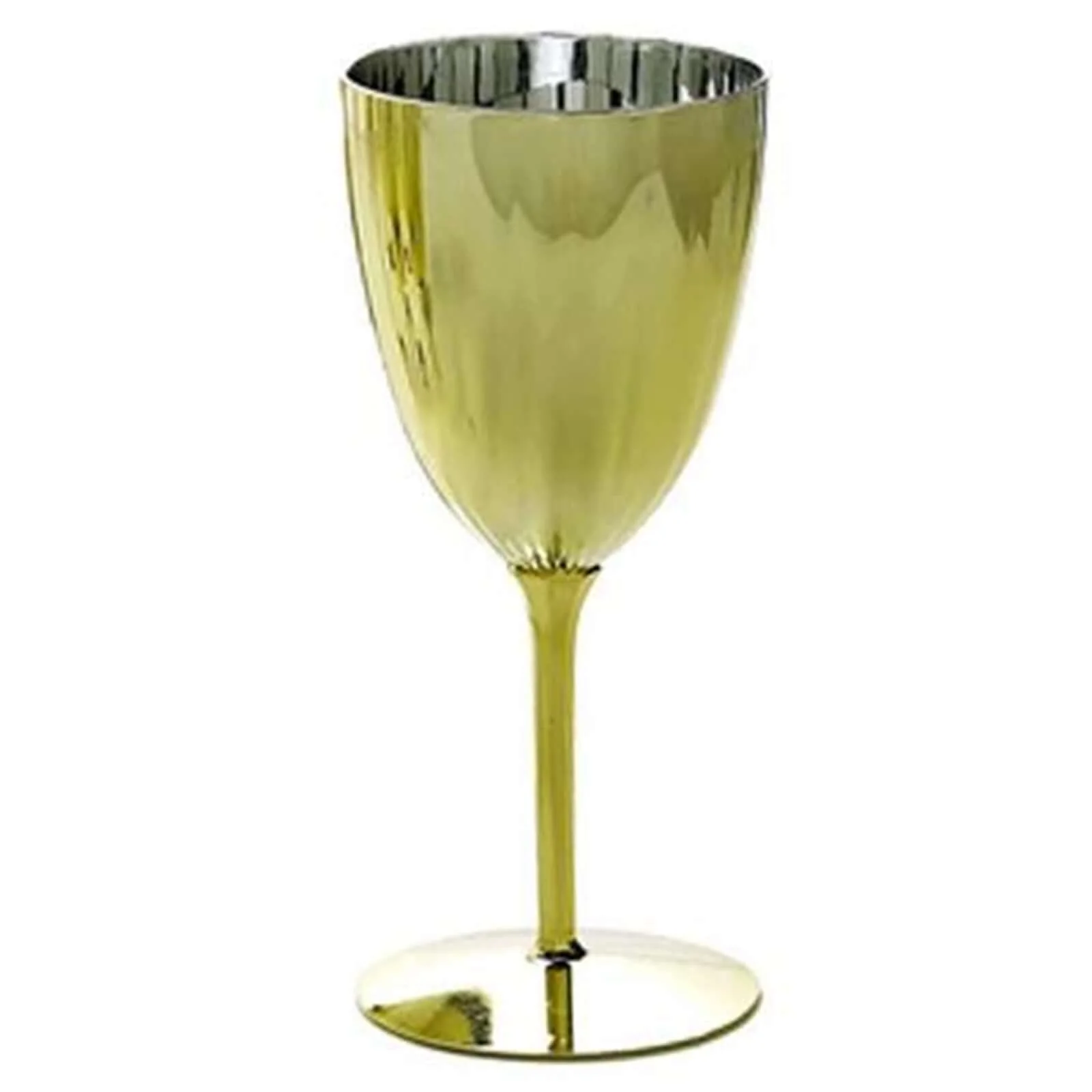 6-Pack Plastic Wine Glasses 8oz Metallic Gold - Stylish Disposable Goblets for Weddings & Special Occasions - Image 8