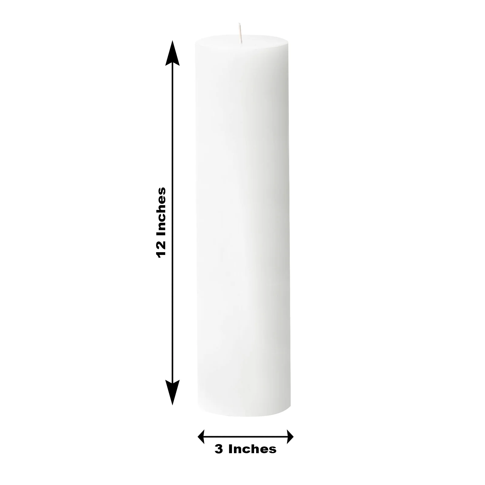 6-Pack Unscented Pillar Candles – Dripless 3"x12" White Paraffin Wax with Smokeless Cotton Wicks, Clean & Long-Lasting 120-Hour Burn - Image 3
