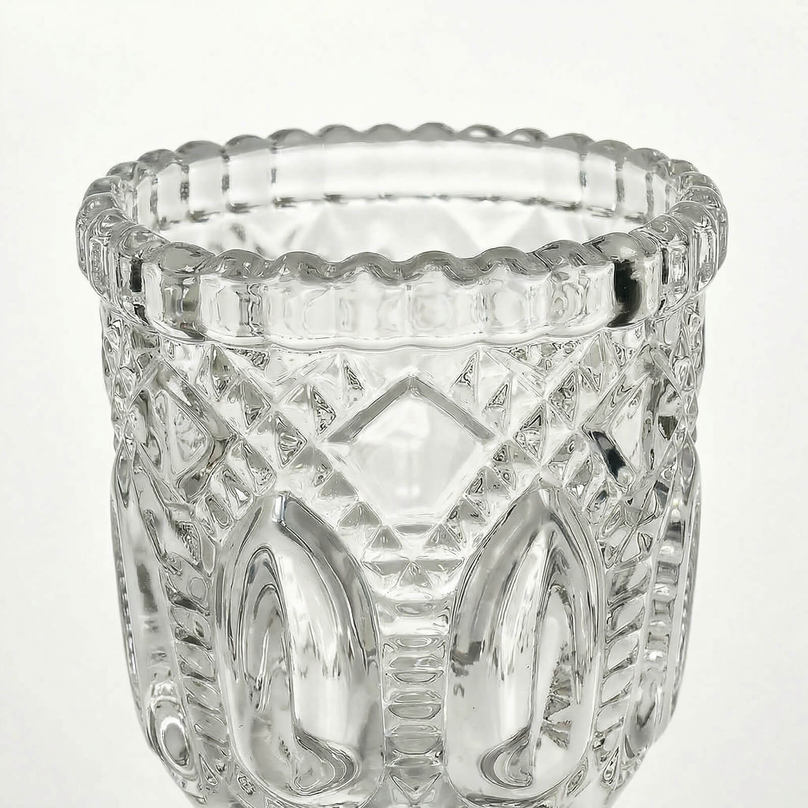 6 Pack Clear Glass Candle Holders 3" – Vintage Textured Decorative Candle Cups for Wedding Table Centerpieces & Gift Decor - Image 8