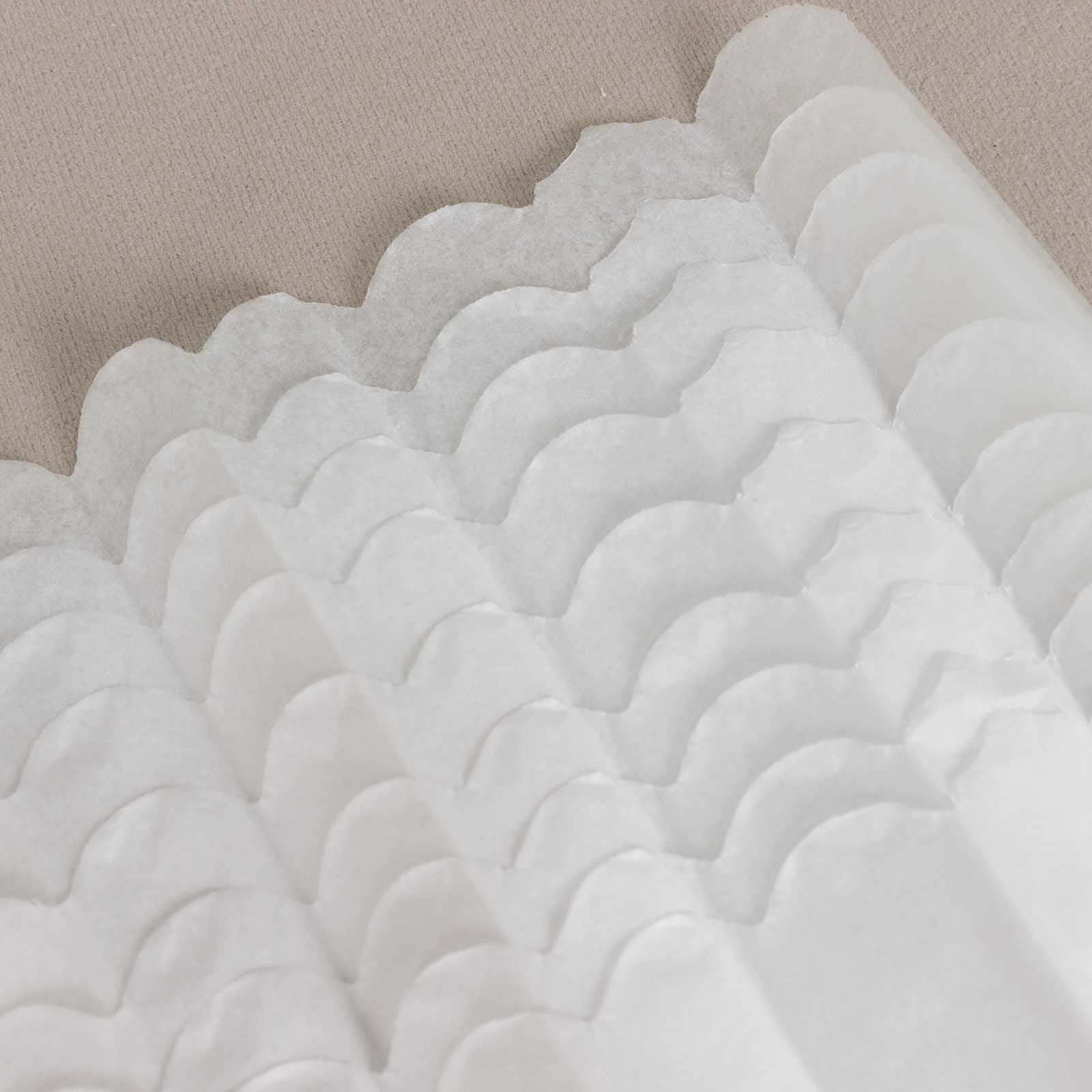 6 Pack White Tissue Paper Pom Poms Flower Balls, Ceiling Wall Hanging Decorations - 12" - Image 8