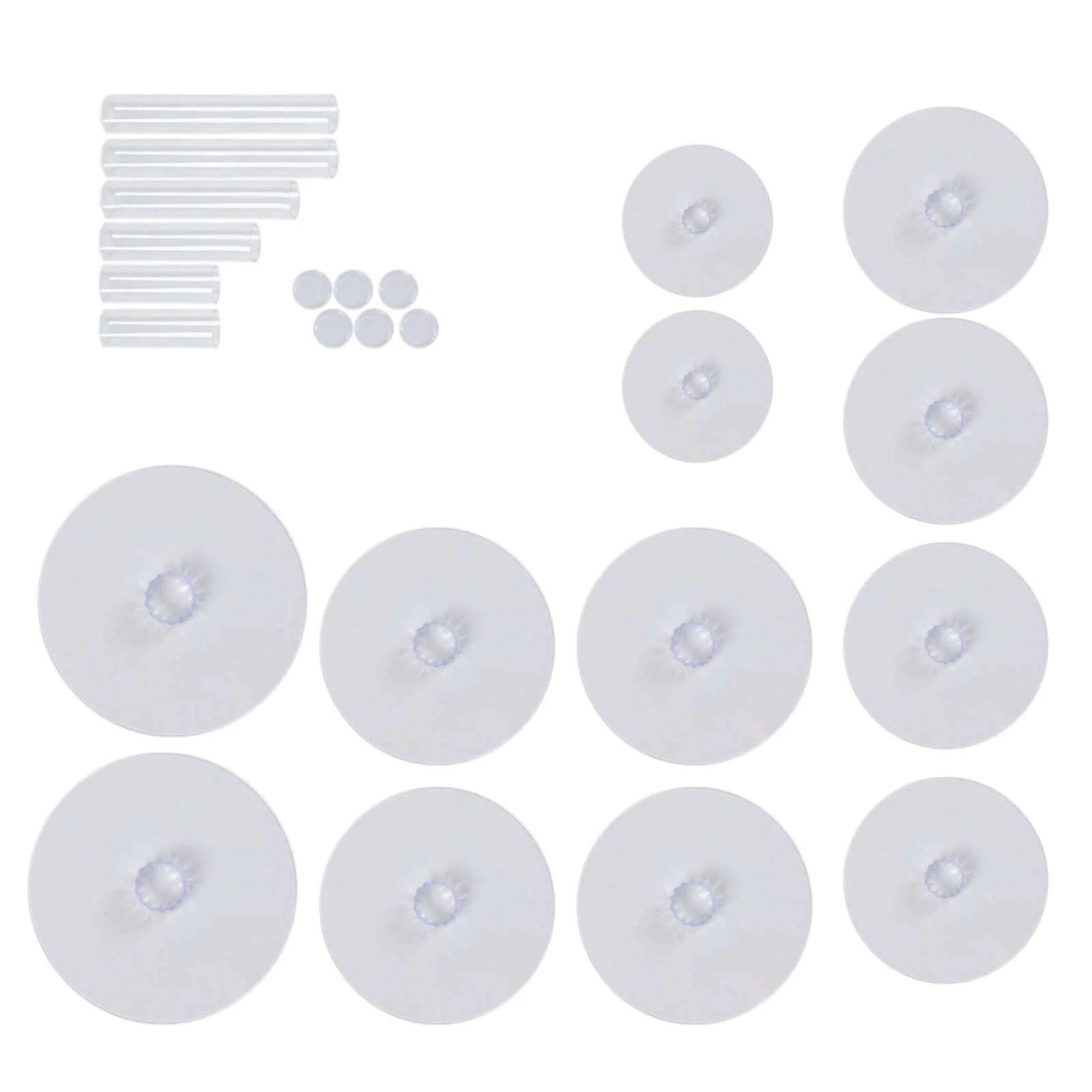 6-Tier Acrylic Cake Stand Set Assorted Sizes Clear - Sleek Reusable Cupcake Holder Dessert Pedestal Centerpiece Risers for Special Events & Catering Displays - Image 7