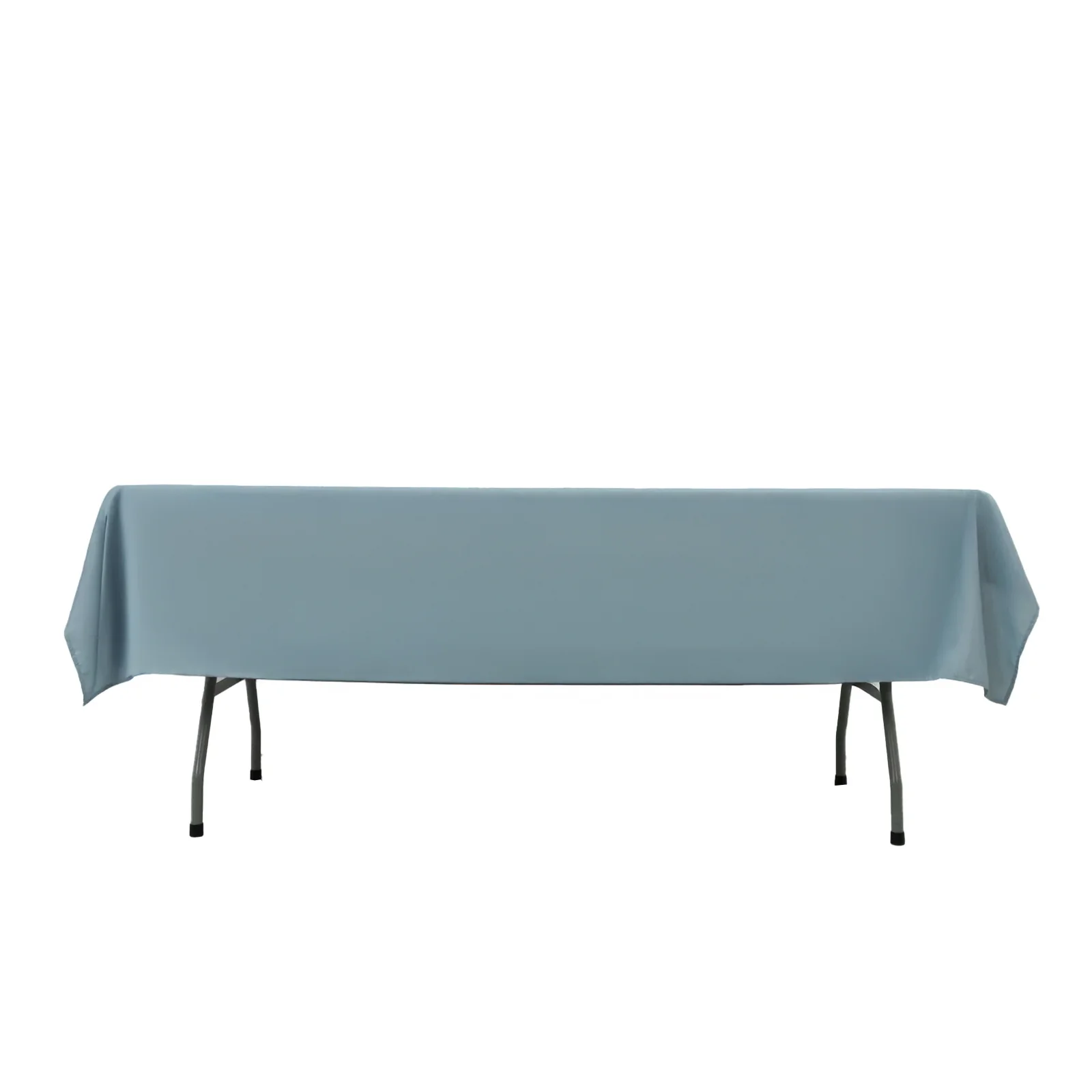 Dusty Blue Polyester Rectangle Tablecloth 60"×84" – Wrinkle-Resistant, Durable Party / Event Table Cover - Image 7