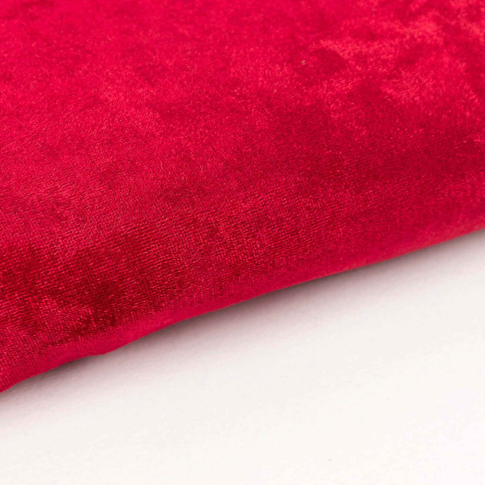 Red Crushed Velvet Fabric Bolt, DIY Craft Fabric Roll - 65"x5 Yards - Image 2