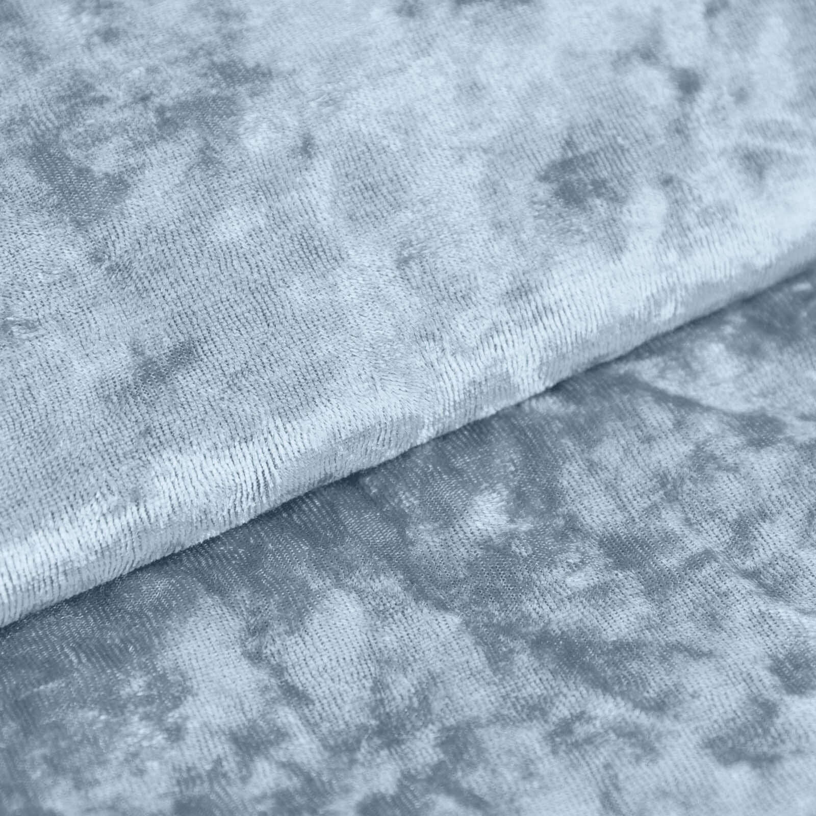 Dusty Blue Crushed Velvet Fabric Bolt, DIY Craft Fabric Roll - 65"x5 Yards