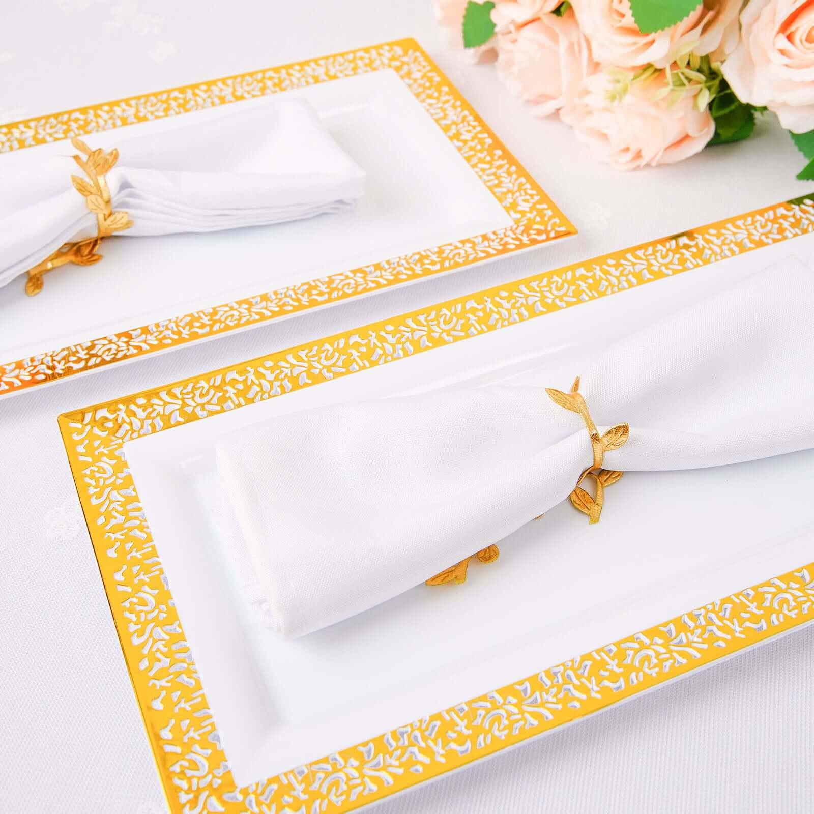 Olive Gold Leaf Ribbon Trim, Artificial Vines Leaf Garland For DIY Craft Party Wedding Home Decor 67ft - Image 6