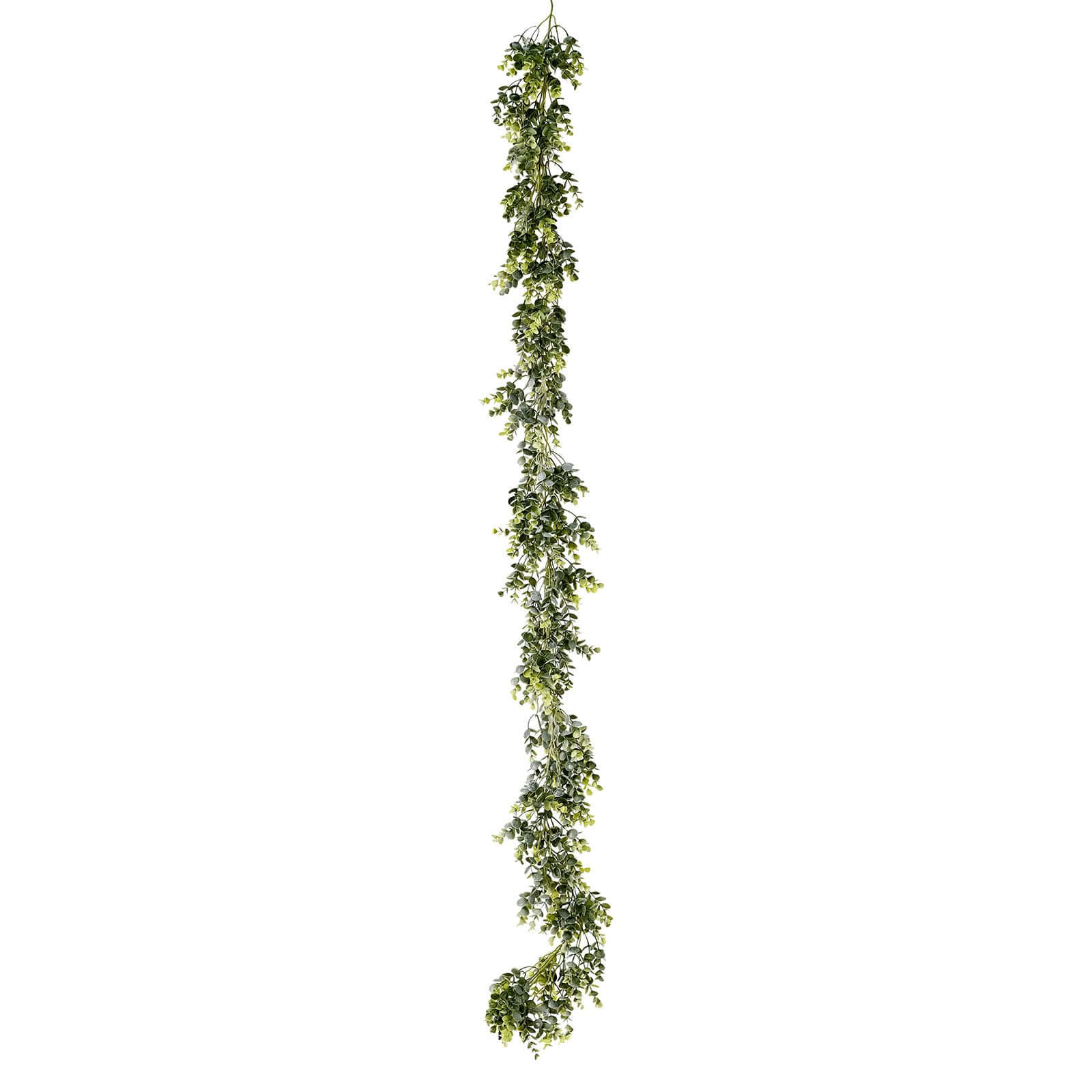 Lifelike Frosted Green Artificial Eucalyptus Leaf Garland Plant, Waterproof Faux Hanging Vine 6ft - Image 6