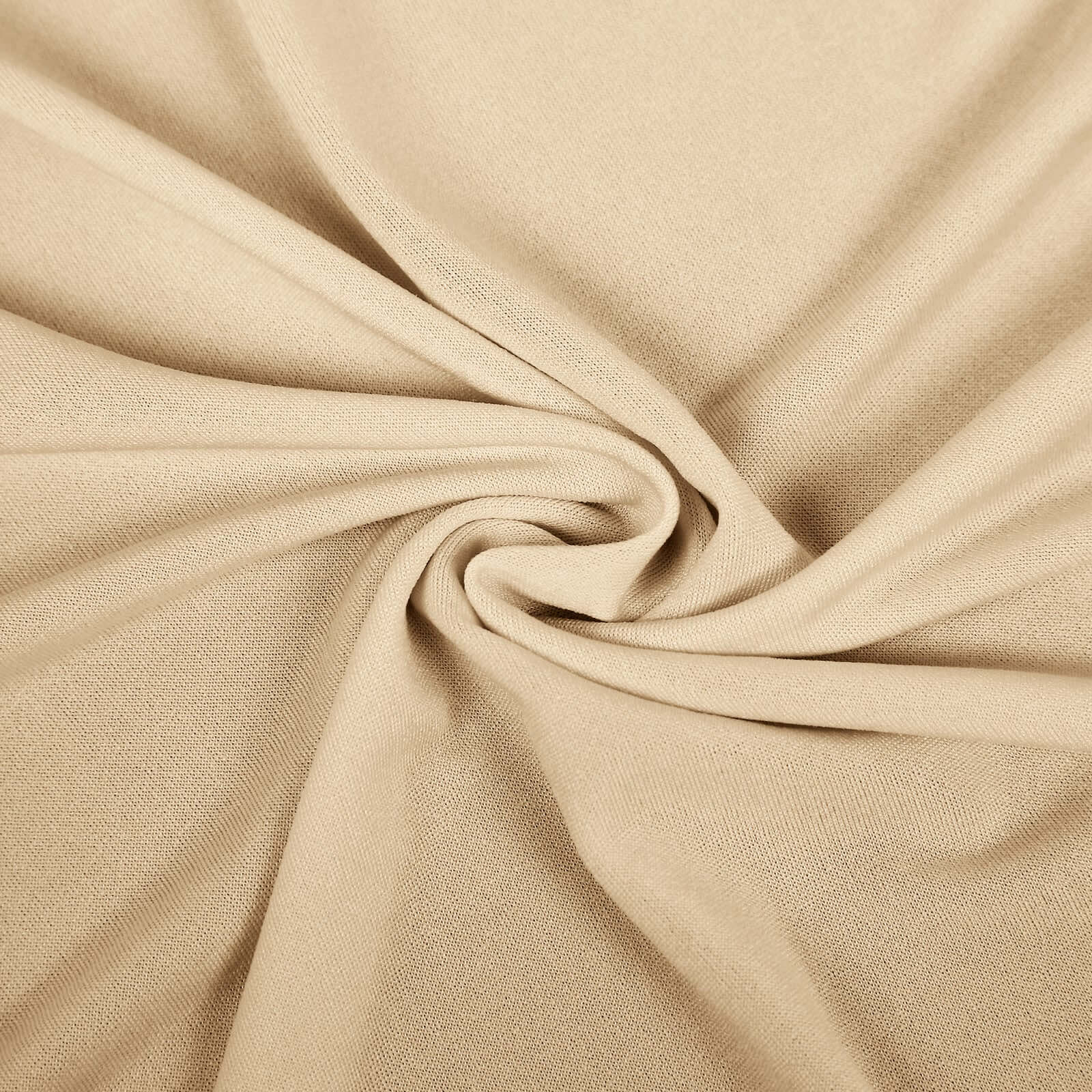 Matte Beige Fitted Spandex Half Moon Wedding Arch Cover, Custom Fit Chiara Backdrop Stand Cover 6ft - Image 8