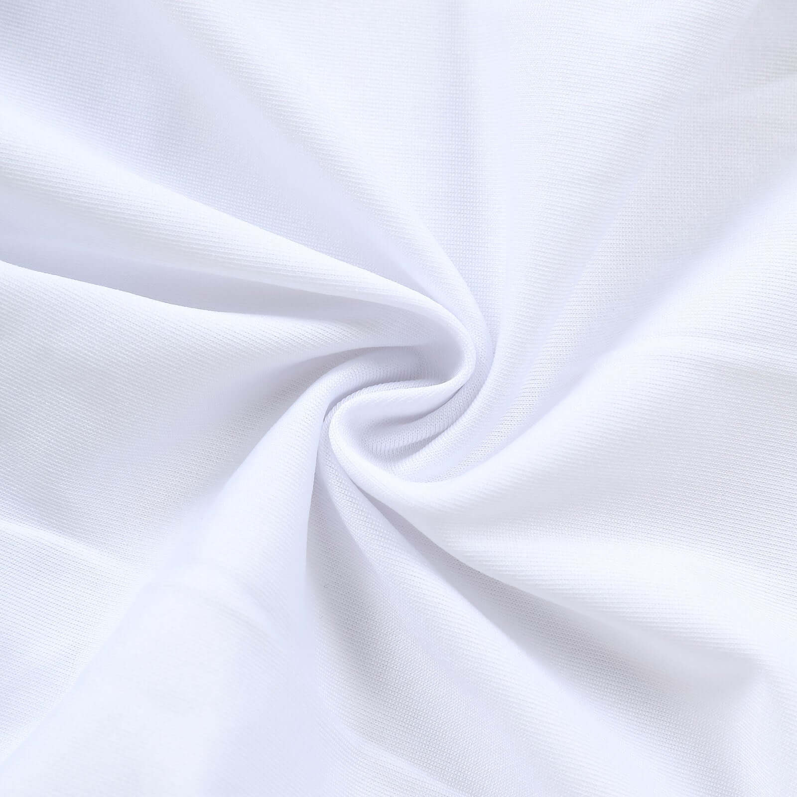 Matte White Spandex Fitted Wedding Arch Cover For Round Top Chiara Backdrop Stand 6ft - Image 14
