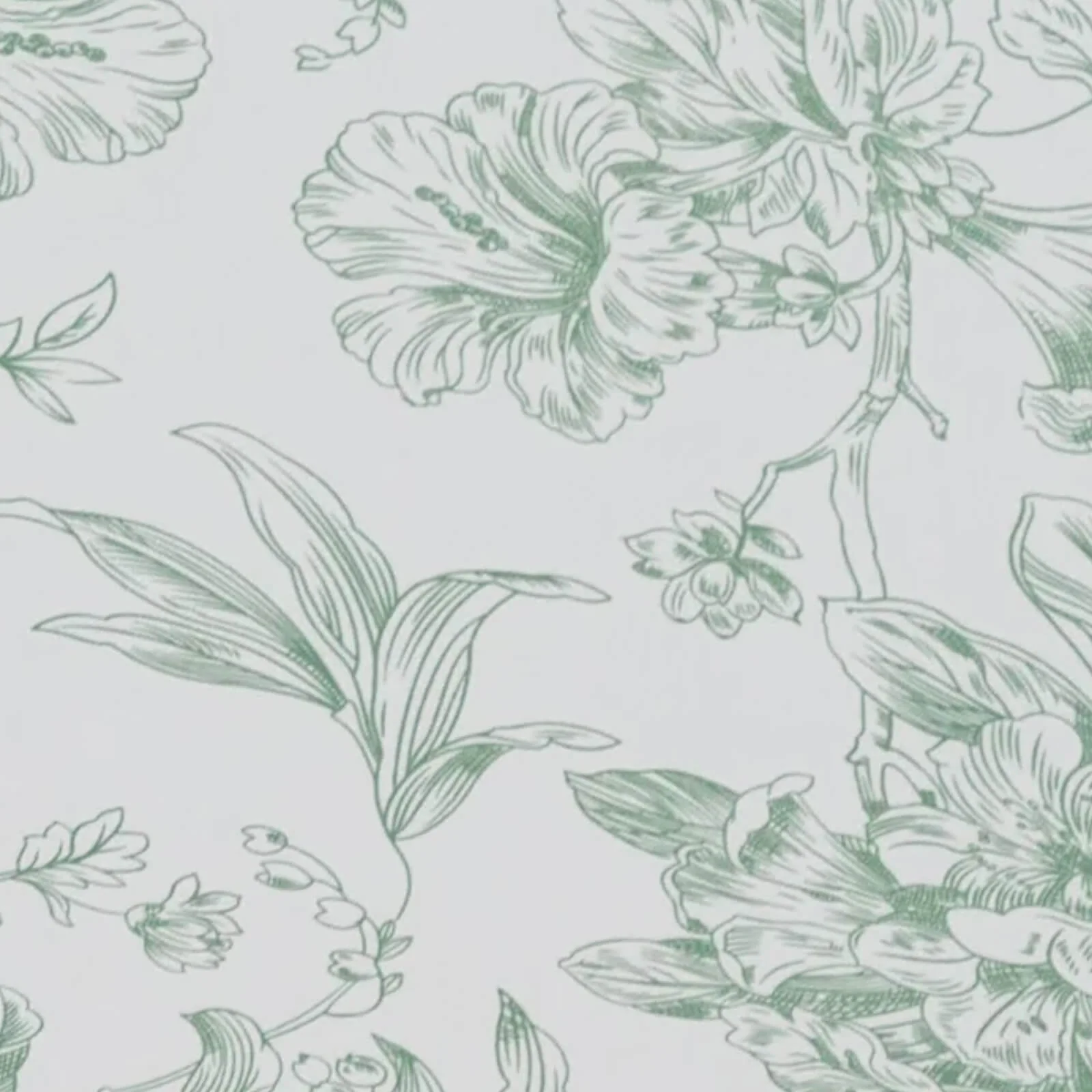 Spandex Fitted Rectangle Tablecloth 6ft – White & Dusty Sage Green French Toile Wrinkle-Free Stretch Table Cover - Image 7