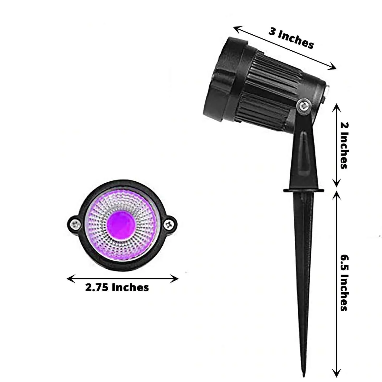 Purple LED Backdrop Uplight, Outdoor Waterproof Landscape Spotlight 6W - Image 3
