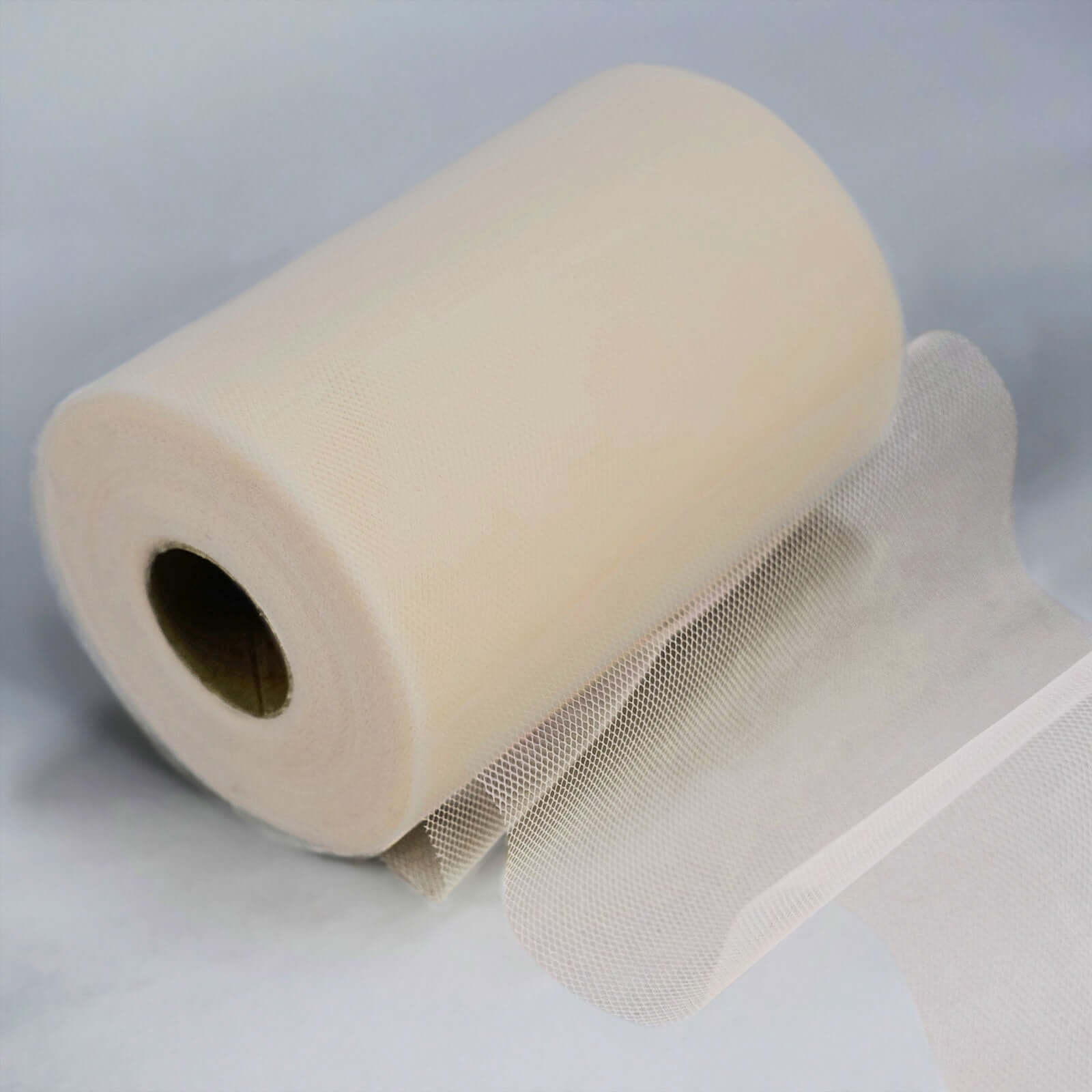 Beige Tulle Fabric Bolt, Sheer Fabric Spool Roll For Crafts 6"x100 Yards - Image 11