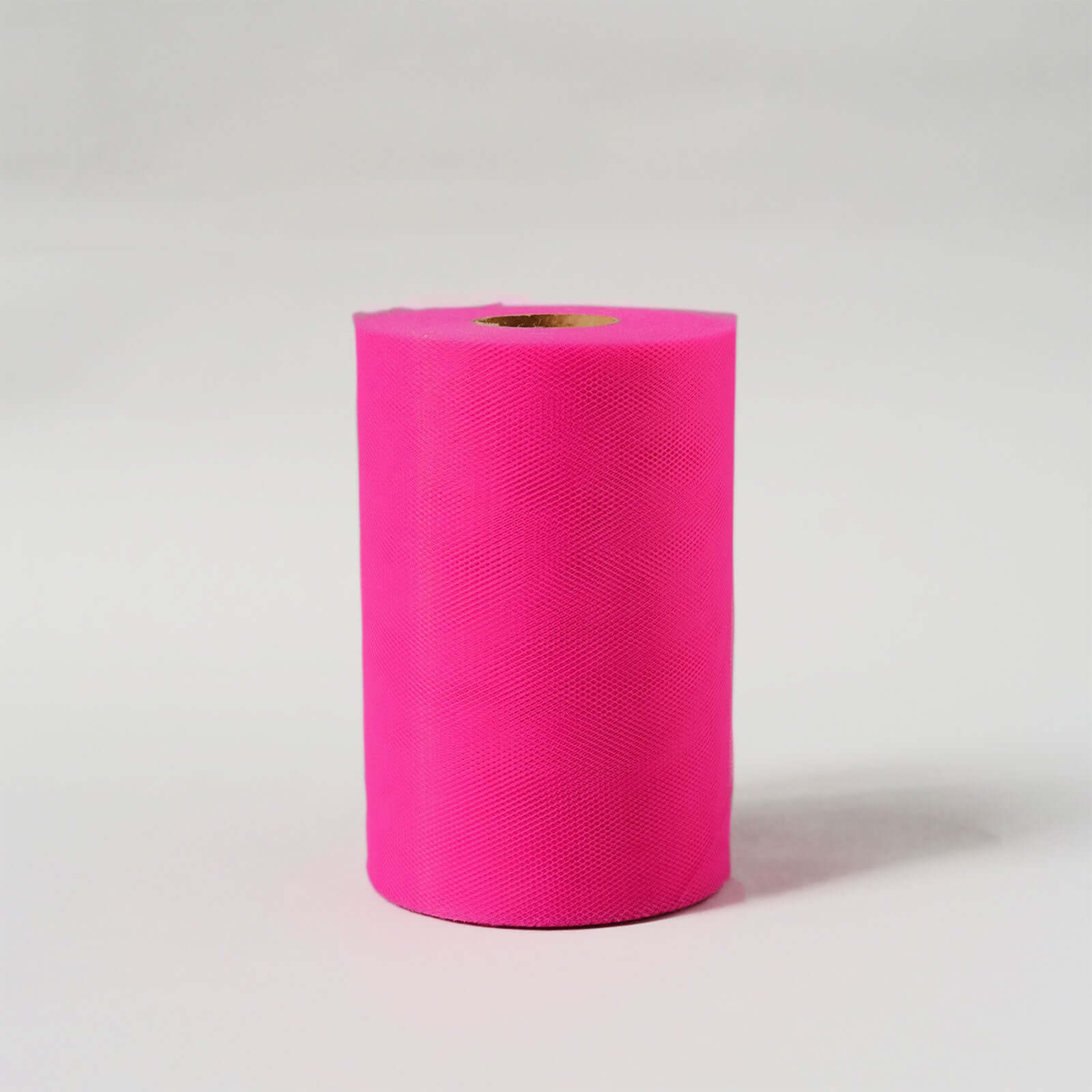 Fuchsia Tulle Fabric Bolt, Sheer Fabric Spool Roll For Crafts 6"x100 Yards