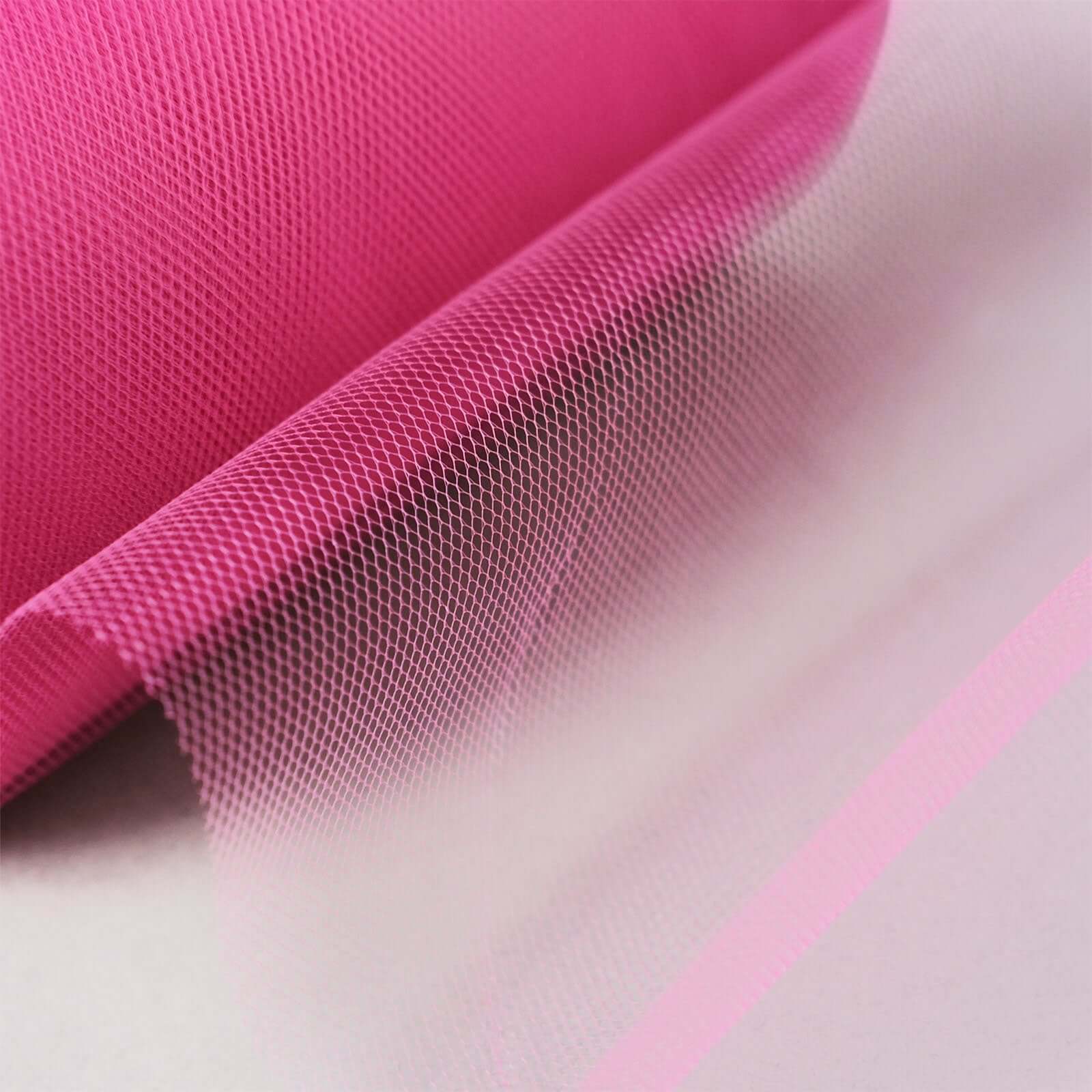 Fuchsia Tulle Fabric Bolt, Sheer Fabric Spool Roll For Crafts 6"x100 Yards - Image 9