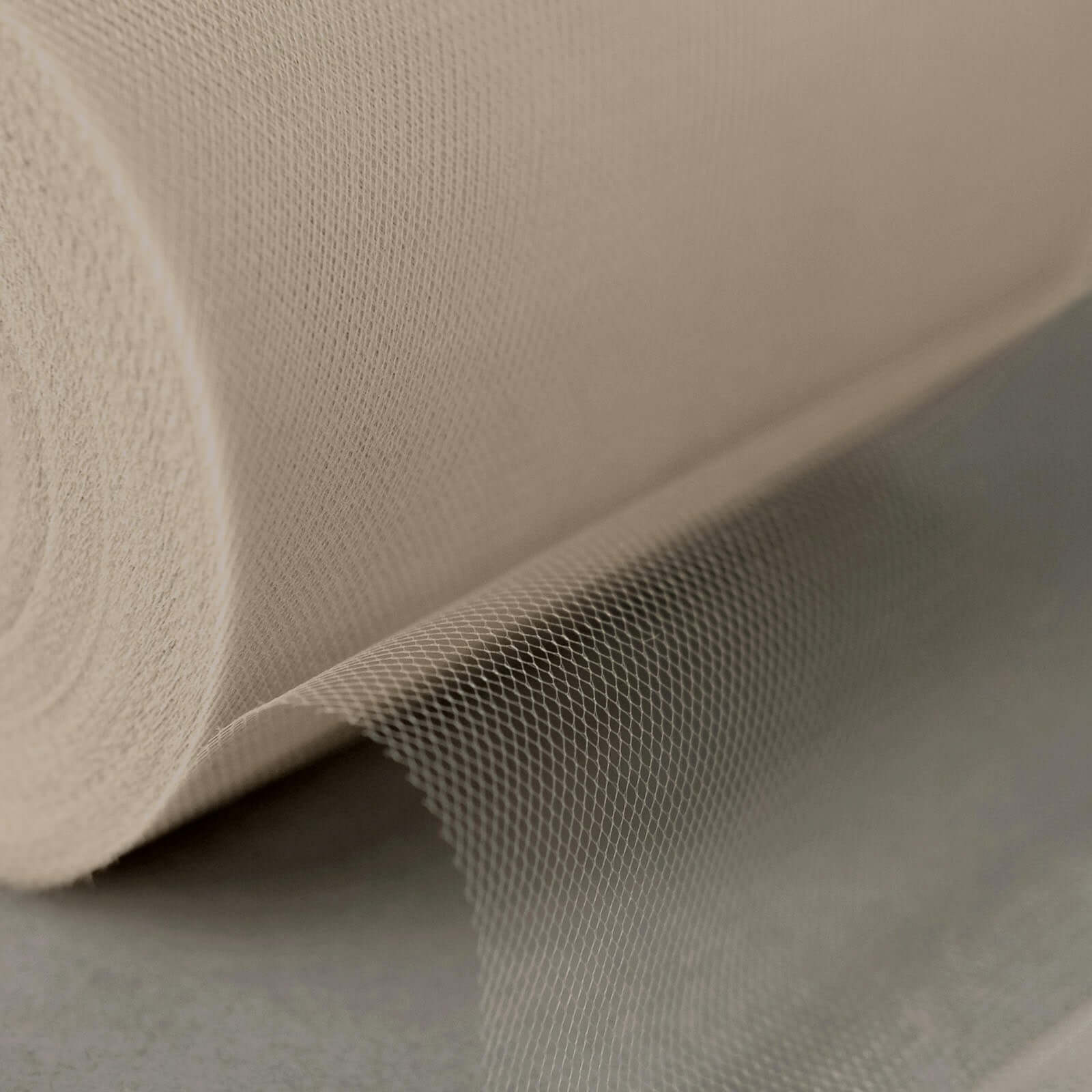 Taupe Tulle Fabric Bolt, Sheer Fabric Spool Roll For Crafts 6"x100 Yards - Image 7