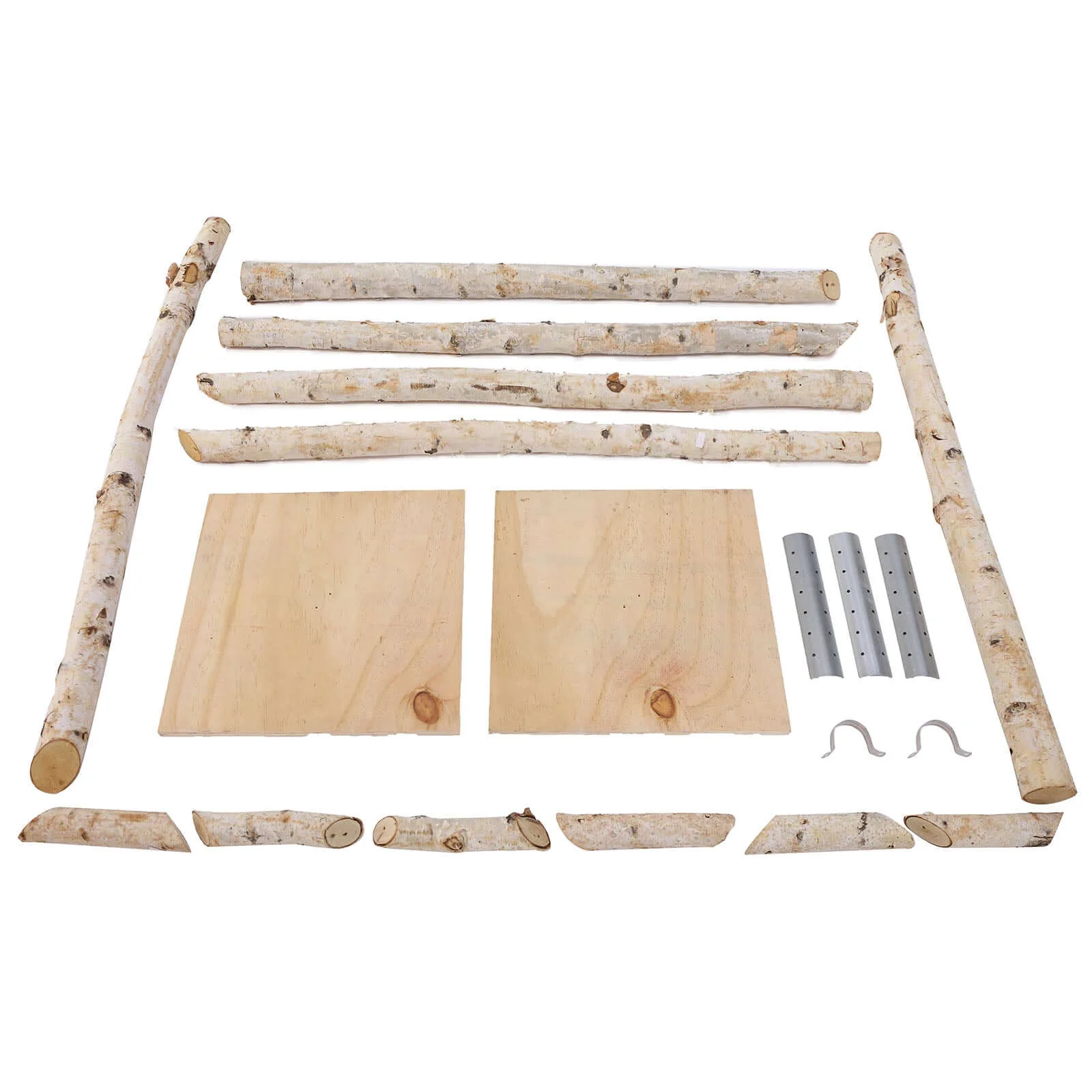 Rustic Natural Birchwood Square Wedding Ceremony Backdrop Stand 7.5ft - Image 8