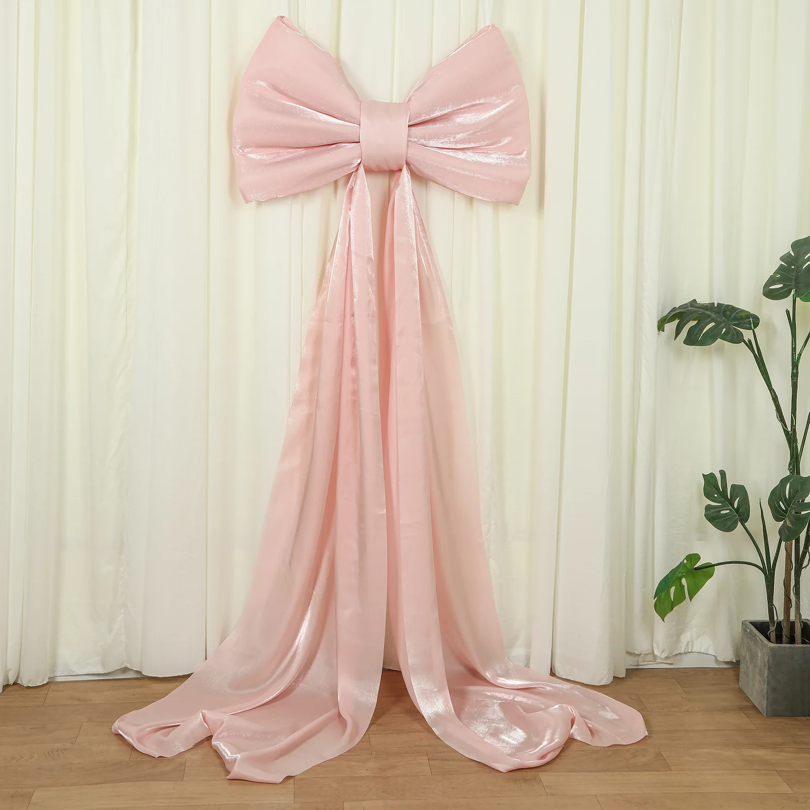 7ft Giant Blush Pink Bow Tie Décor for Weddings, Baby Showers & Events - Image 7