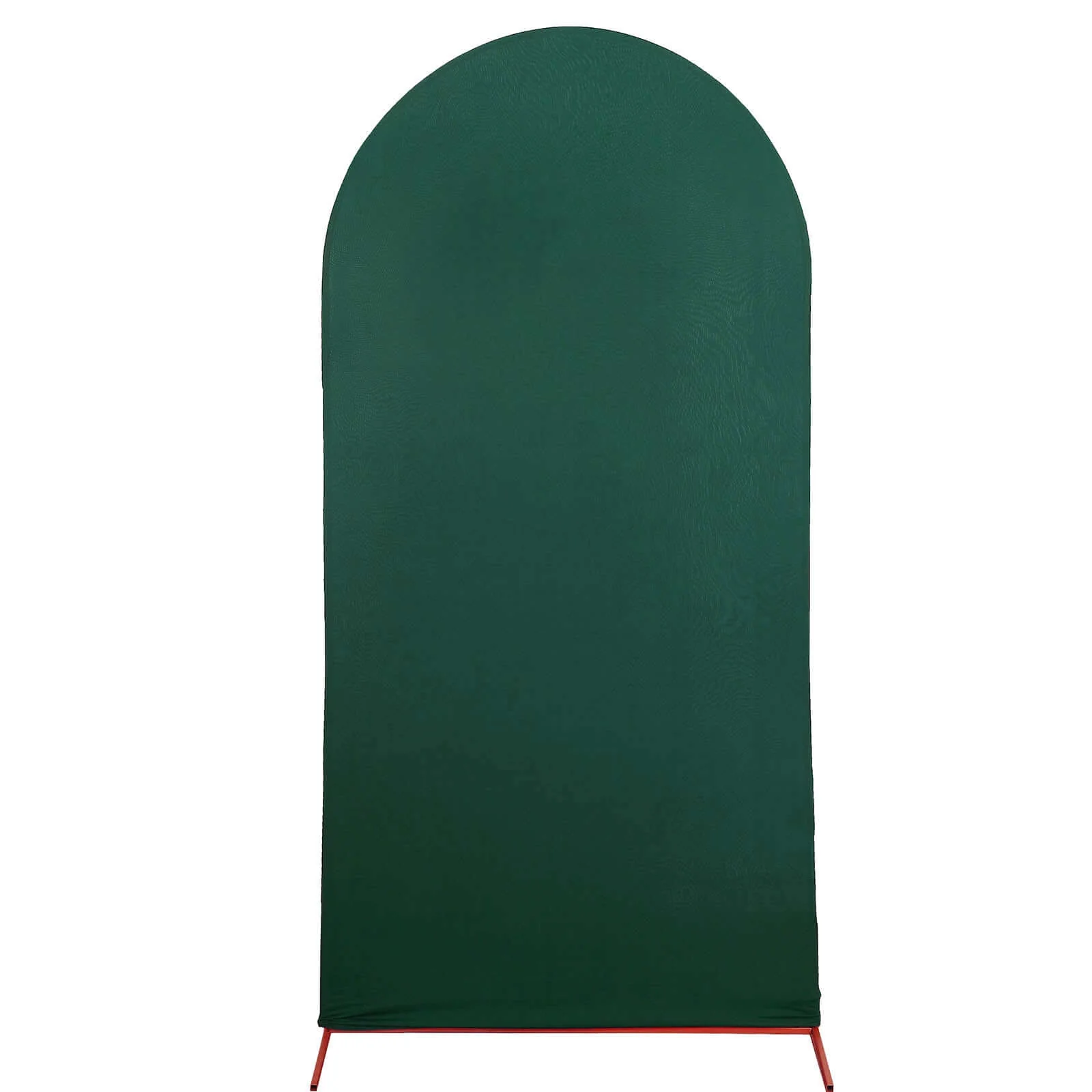 Matte Hunter Emerald Green Spandex Fitted Wedding Arch Cover For Round Top Chiara Backdrop Stand 7ft - Image 6