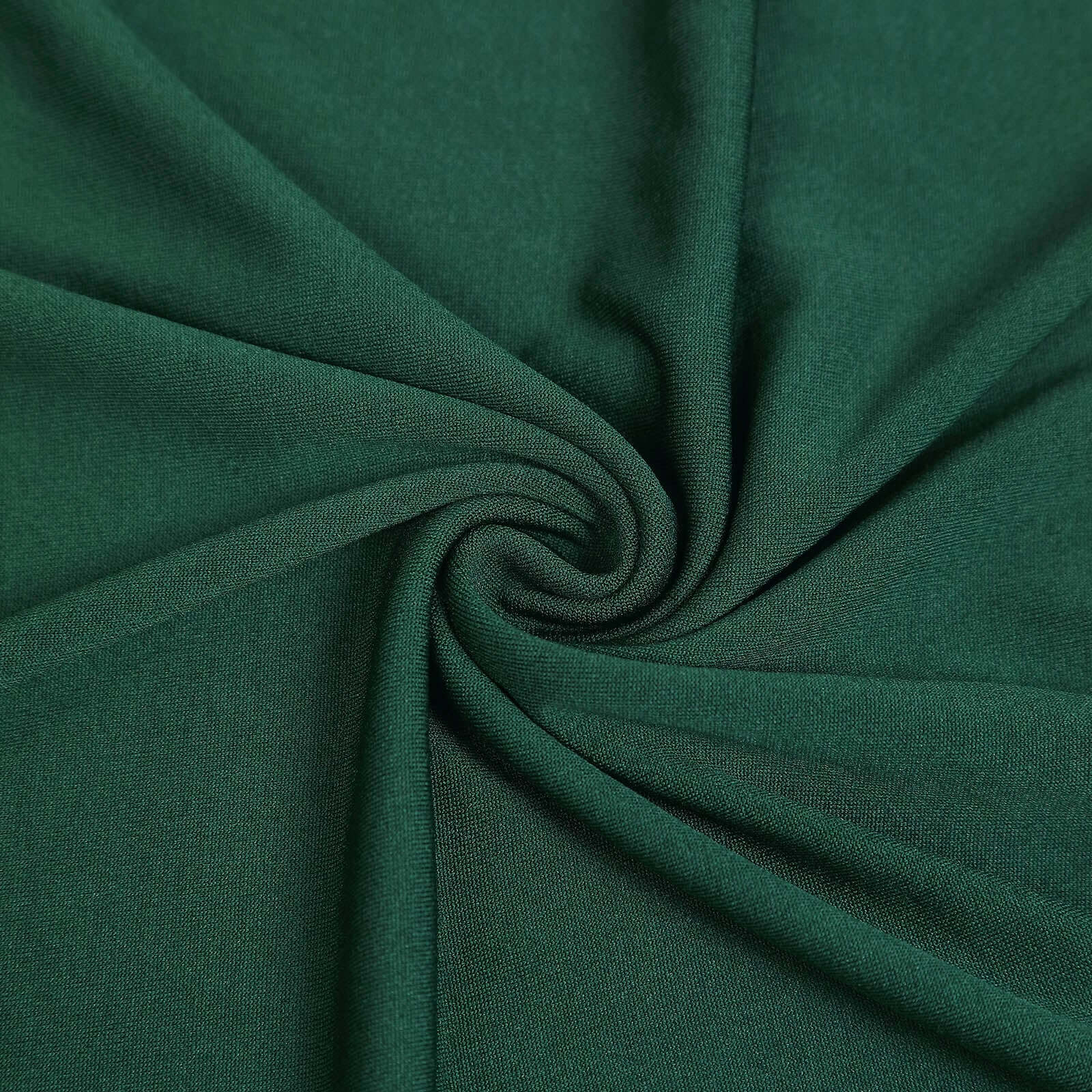 Matte Hunter Emerald Green Spandex Fitted Wedding Arch Cover For Round Top Chiara Backdrop Stand 7ft - Image 8