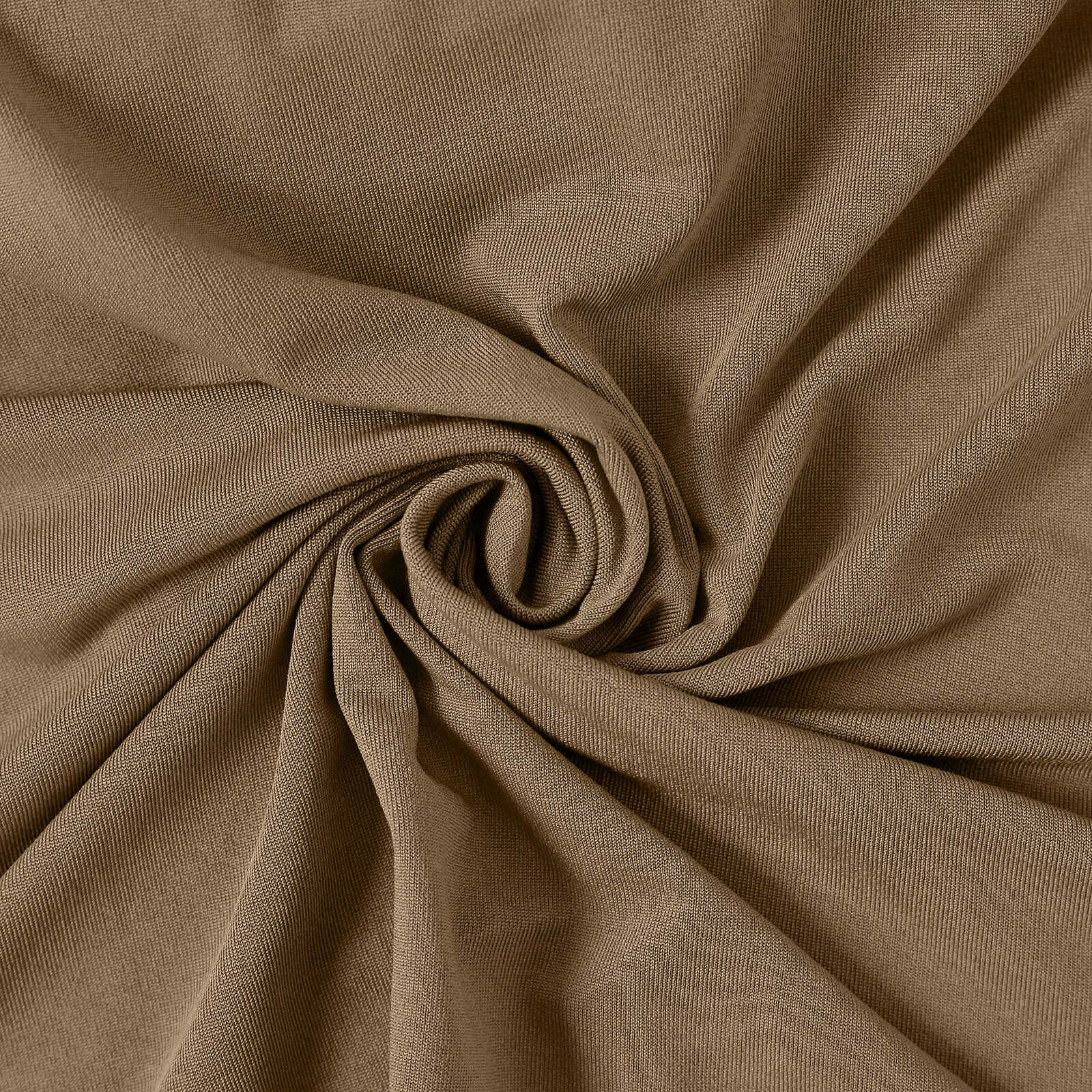 Matte Taupe Fitted Spandex Half Moon Wedding Arch Cover, Custom Fit Chiara Backdrop Stand Cover 7ft - Image 13