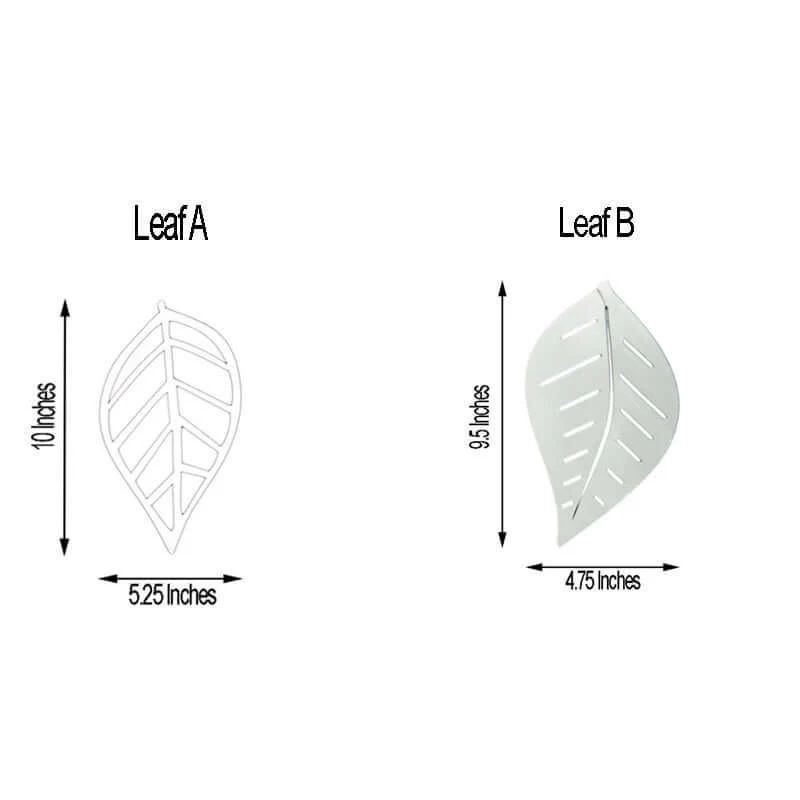 Silver Foiled Paper Assorted Leaves Hanging Garland Banner 7ft - Image 3