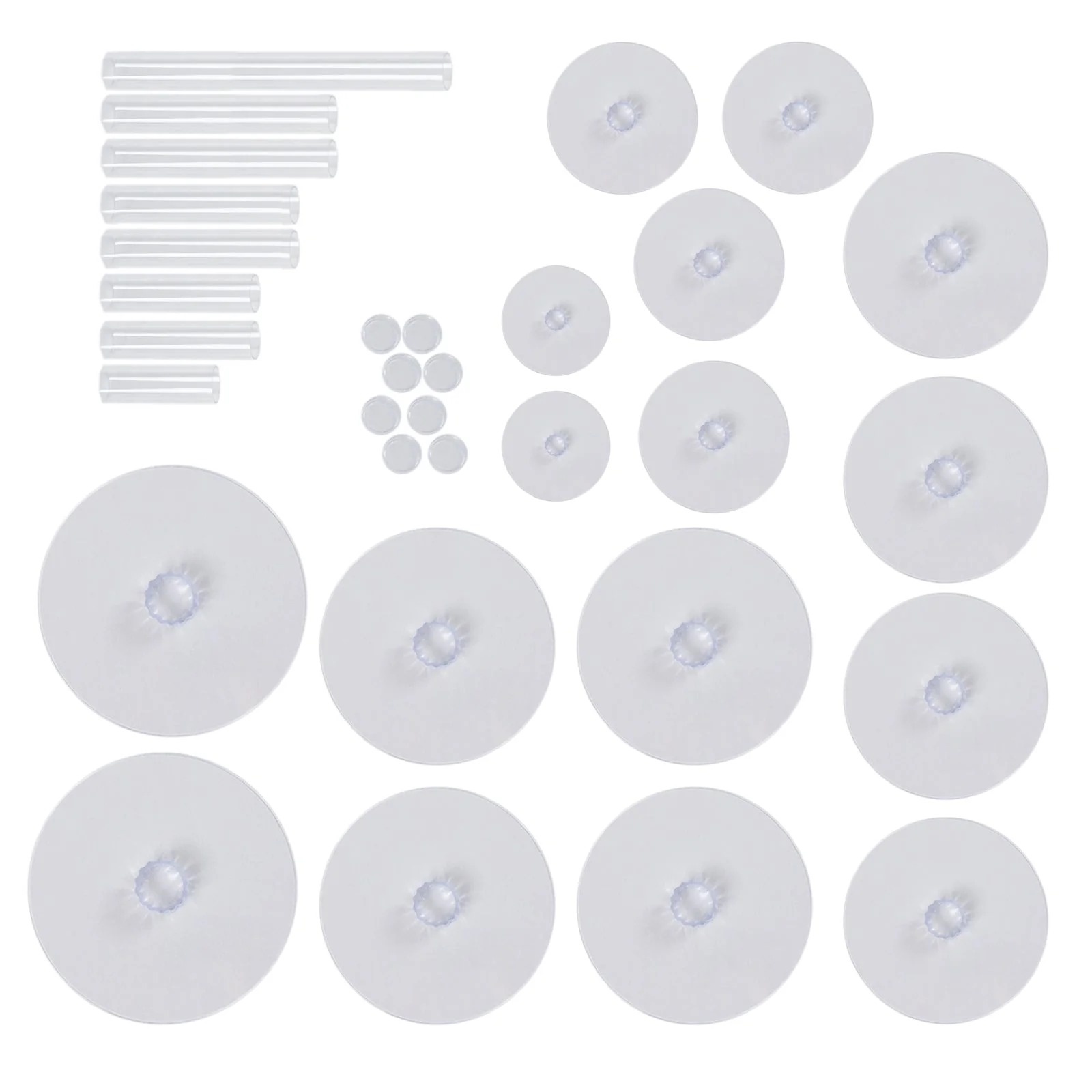 8-Tier Acrylic Cake Stand Set Assorted Sizes Clear - Sleek Reusable Cupcake Holder Dessert Pedestal Centerpiece Risers for Special Events & Catering Displays - Image 7