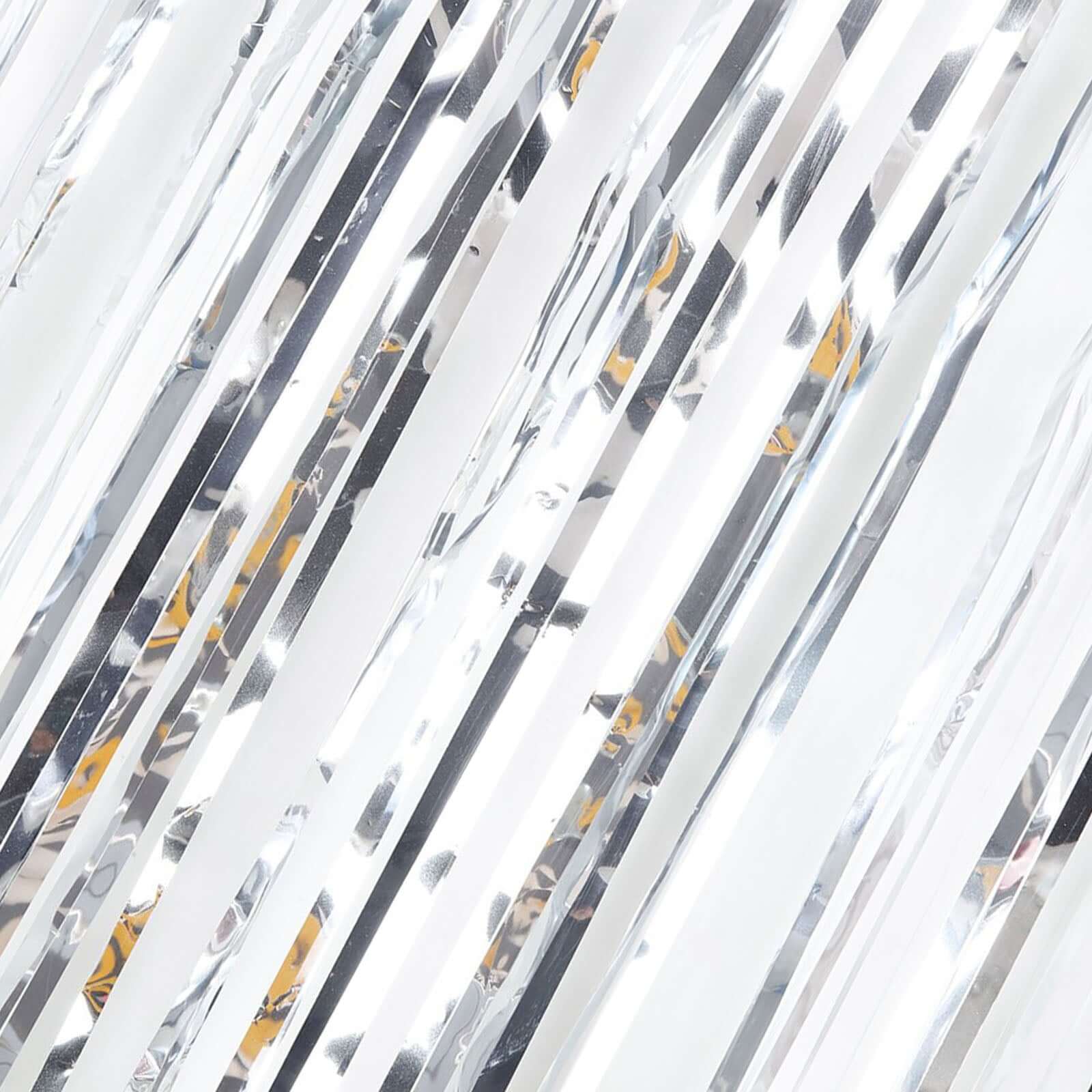 Silver Metallic Tinsel Foil Fringe Doorway Curtain Party Backdrop 8ft - Image 8