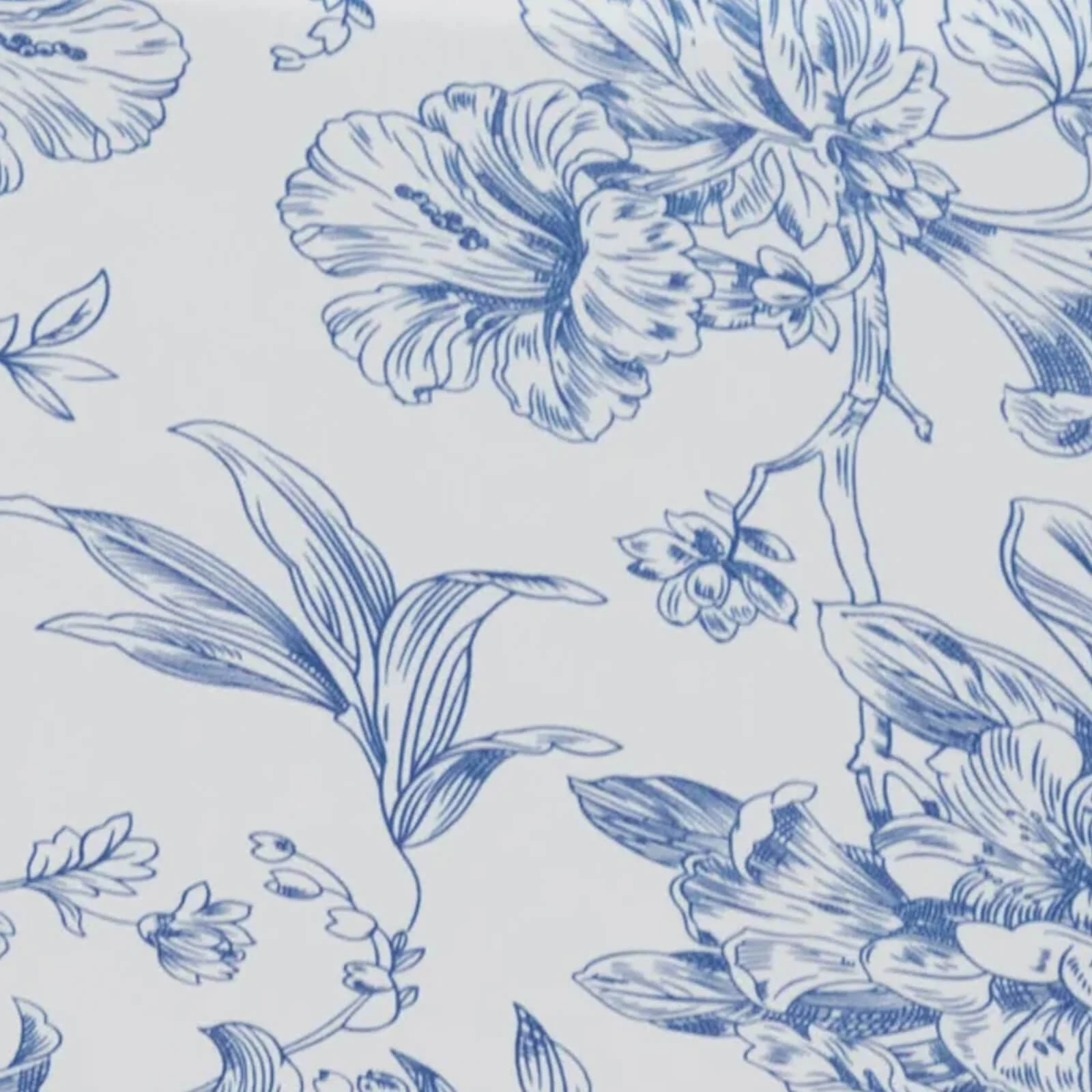 Spandex Fitted Rectangle Tablecloth 8ft – White & Blue French Toile Wrinkle-Free Stretch Table Cover - Image 7