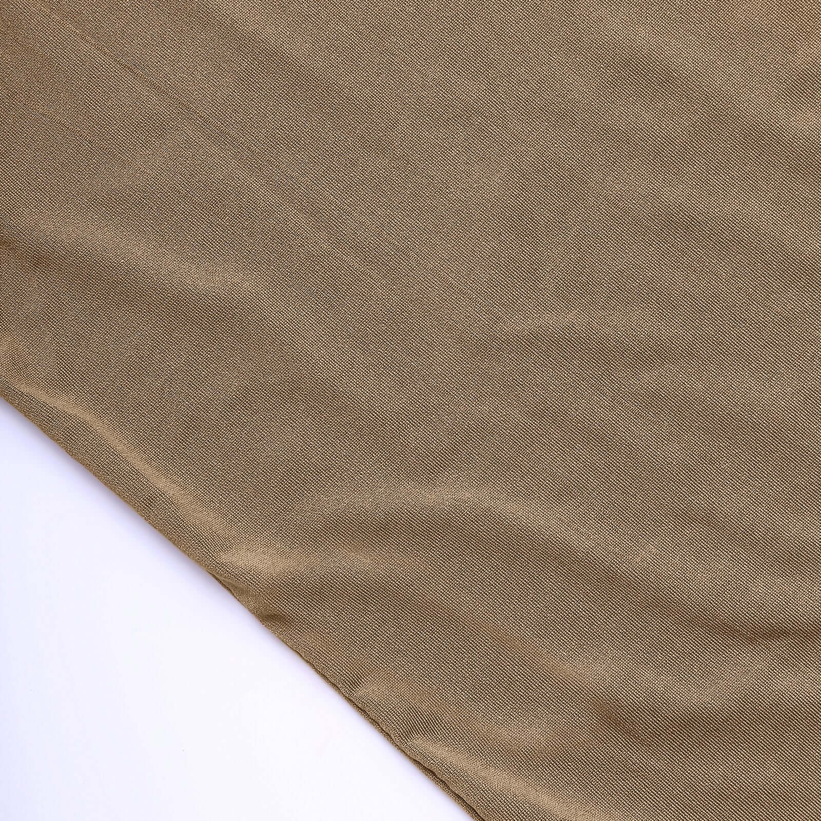 Taupe Spandex Fitted Open Arch Backdrop Cover, Double-Sided U-Shaped Wedding Arch Slipcover 8ft - Image 12