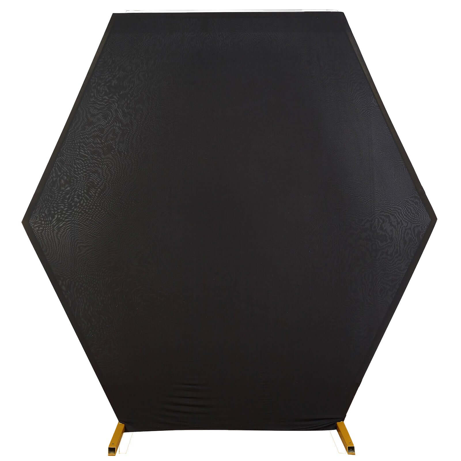 Black 2-Sided Spandex Fit Hexagon Wedding Arch Backdrop Cover 8ftx7ft - Image 6