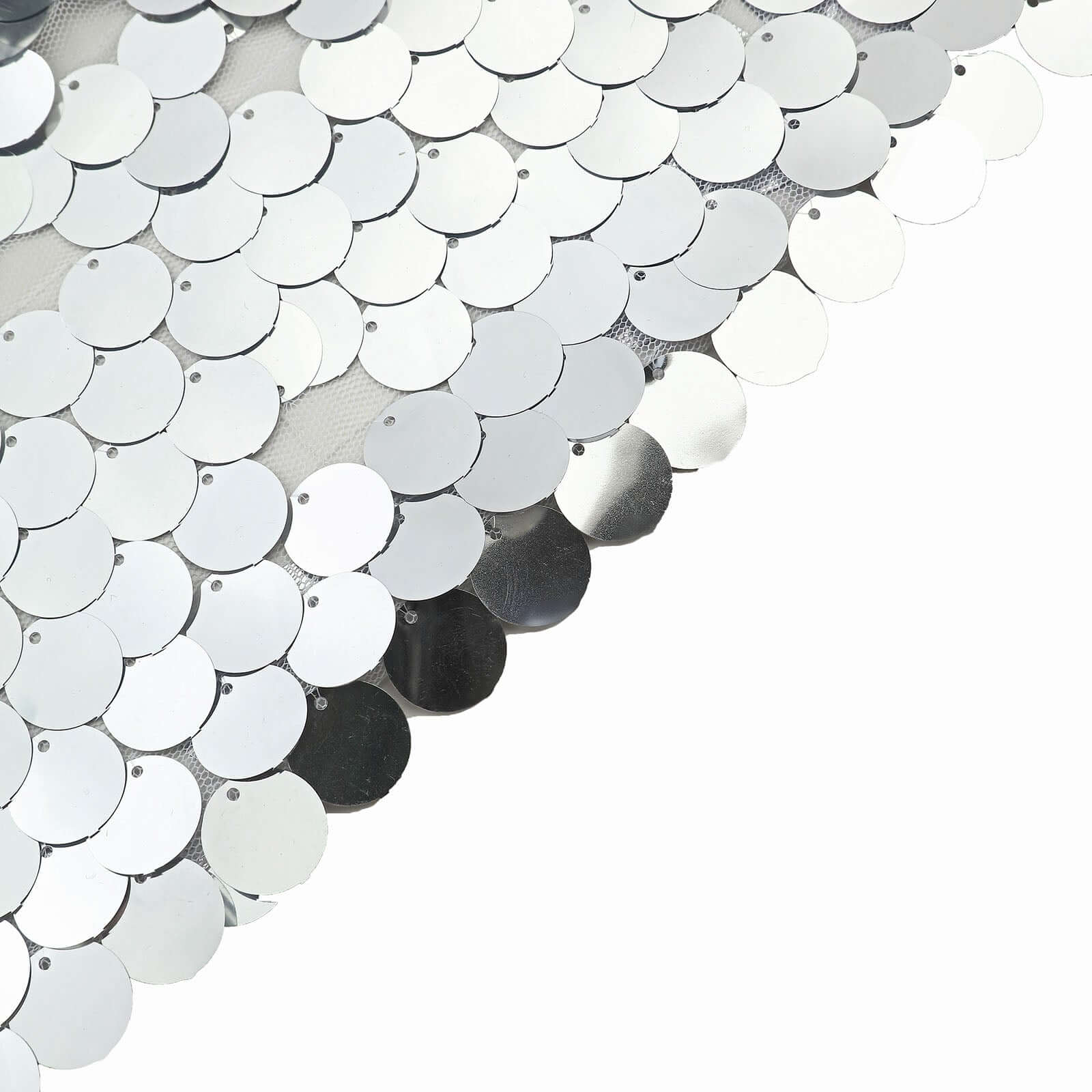 Silver Big Payette Sequin Sparkly Hexagon Wedding Arch Cover 8ftx7ft - Image 9