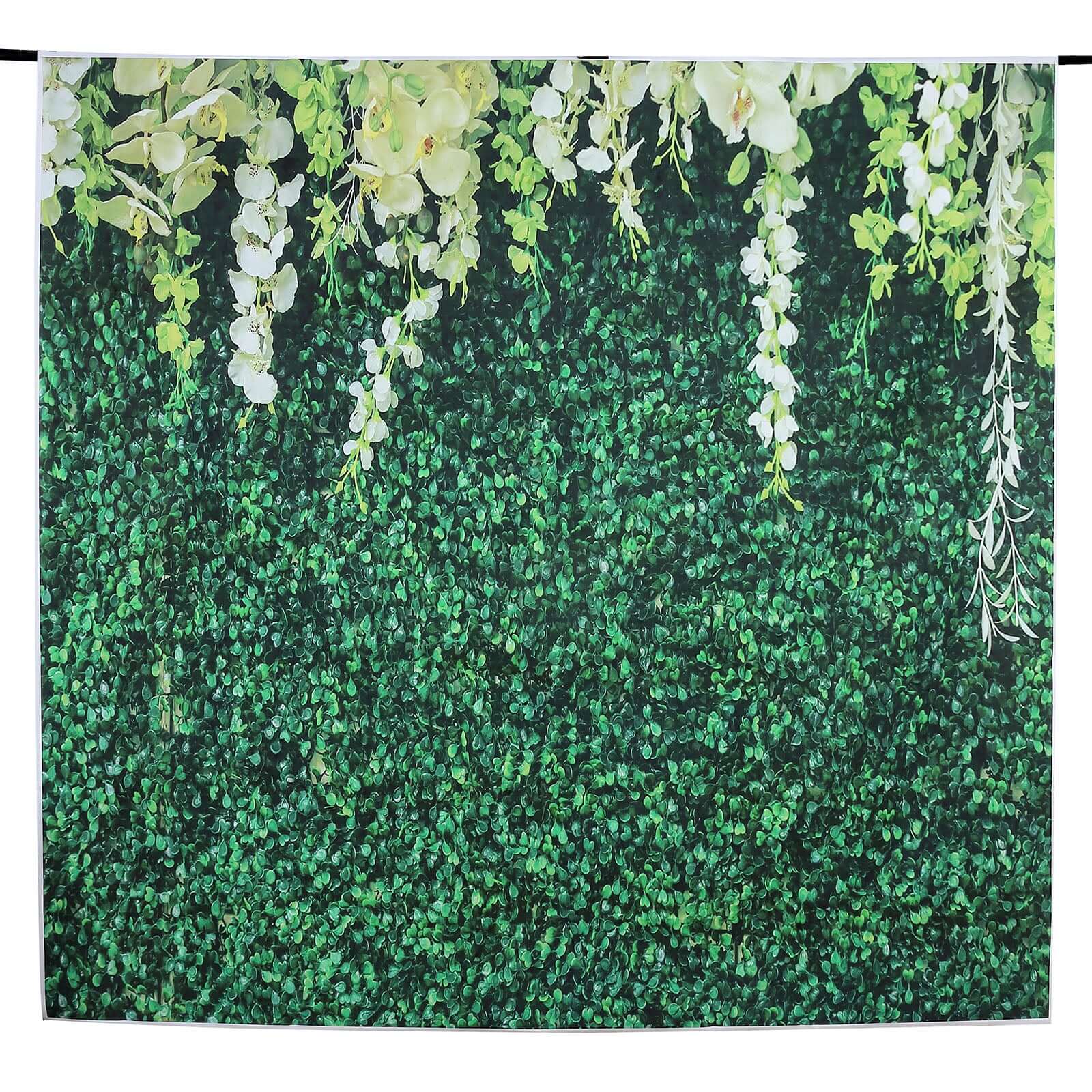 Greenery Grass and Vines Print Vinyl Photo Shoot Backdrop 8ftx8ft - Image 10