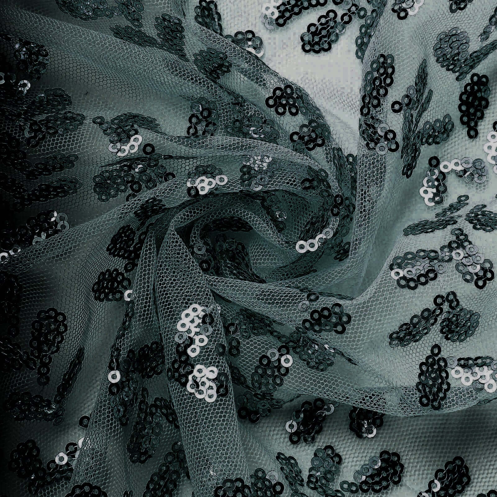 Hunter Emerald Green Embroider Sequin Backdrop Drape Curtain, Sparkly Sheer Event Divider Panel With Embroidery Leaf - 8ftx8ft - Image 10